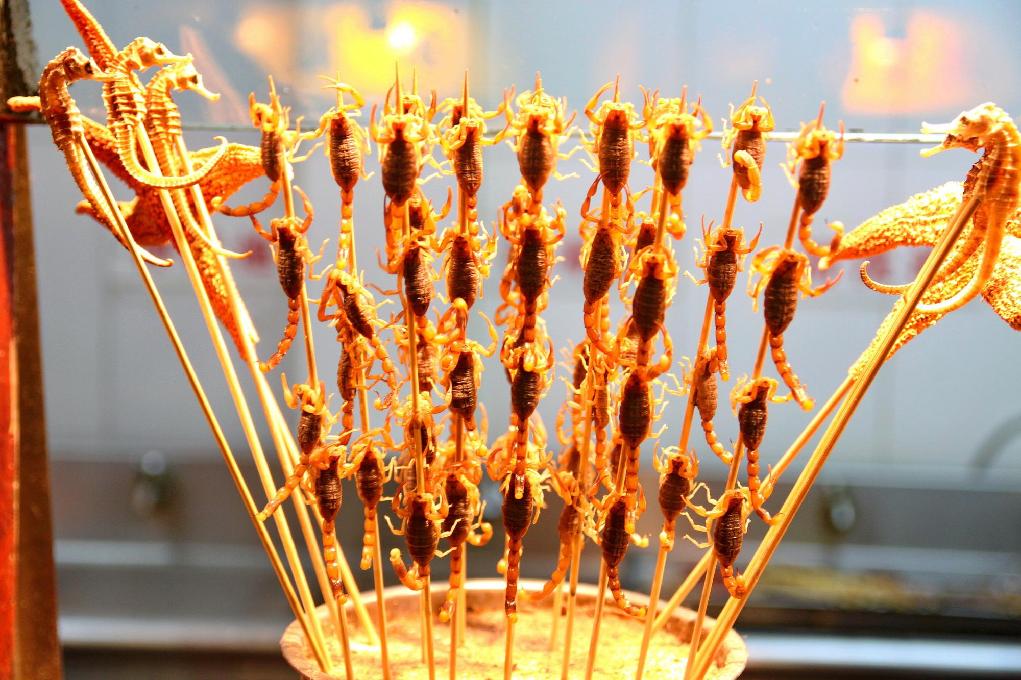 Жареные скорпионы