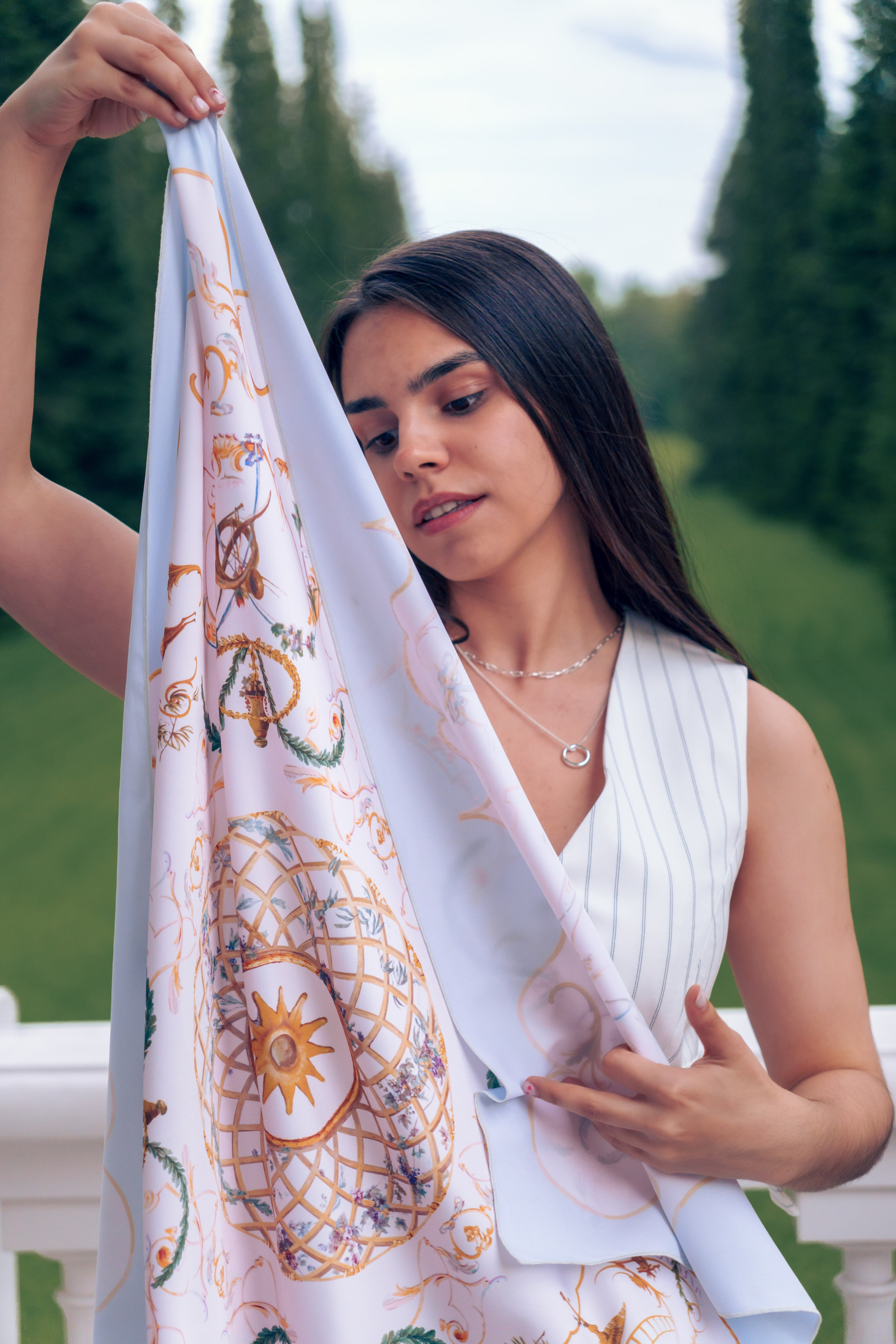 Коллекция платков Дарьи Ильичевой. Фотограф в Санкт-Петербурге Ибрагимова Алина