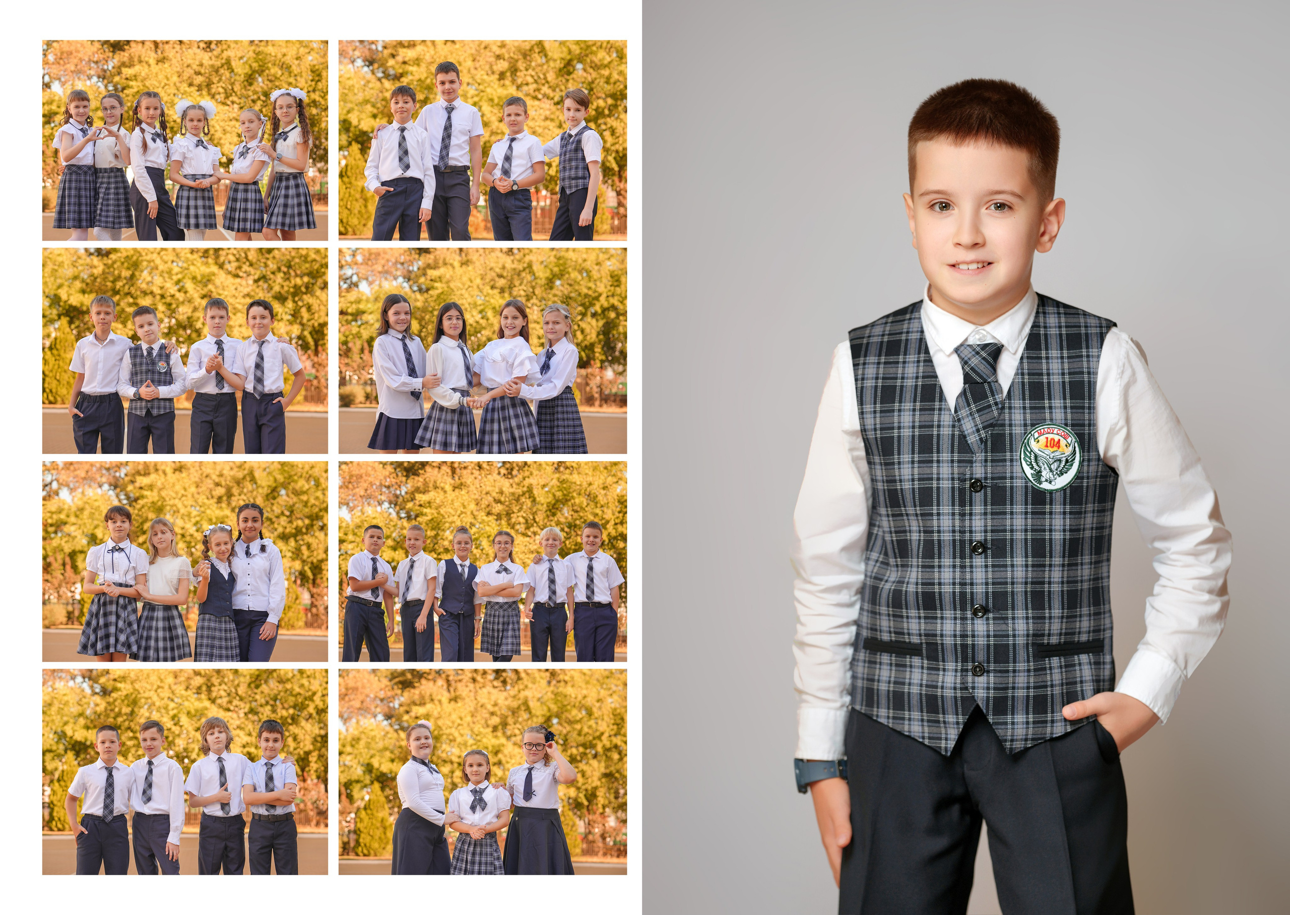 ШКОЛА МАКЕТ 104 4 Б. Красивый выпускной альбом в Краснодаре