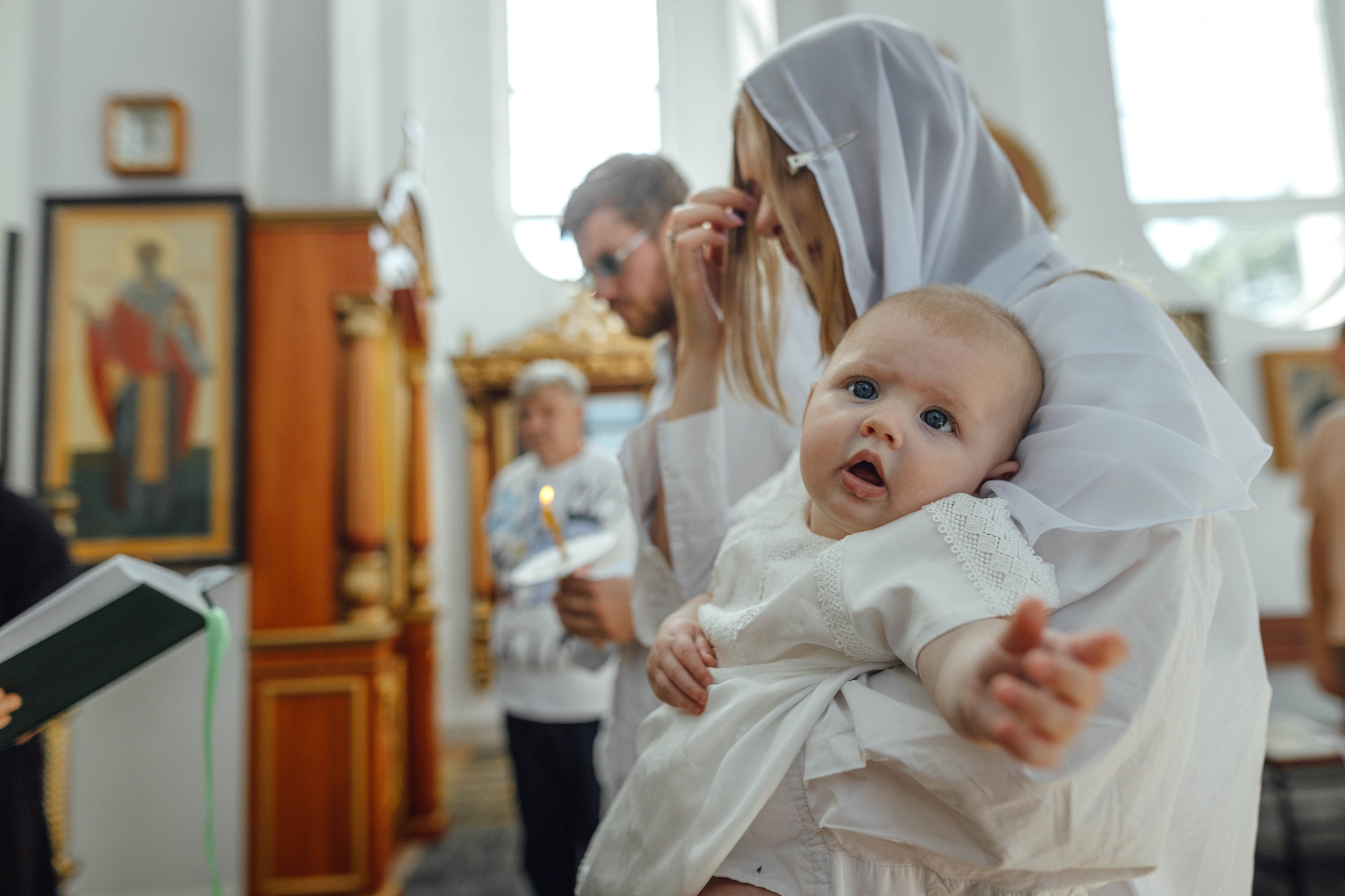Крещение Мишель, гп. Ивенец, храм Ефросинии Полоцкой, август 2025