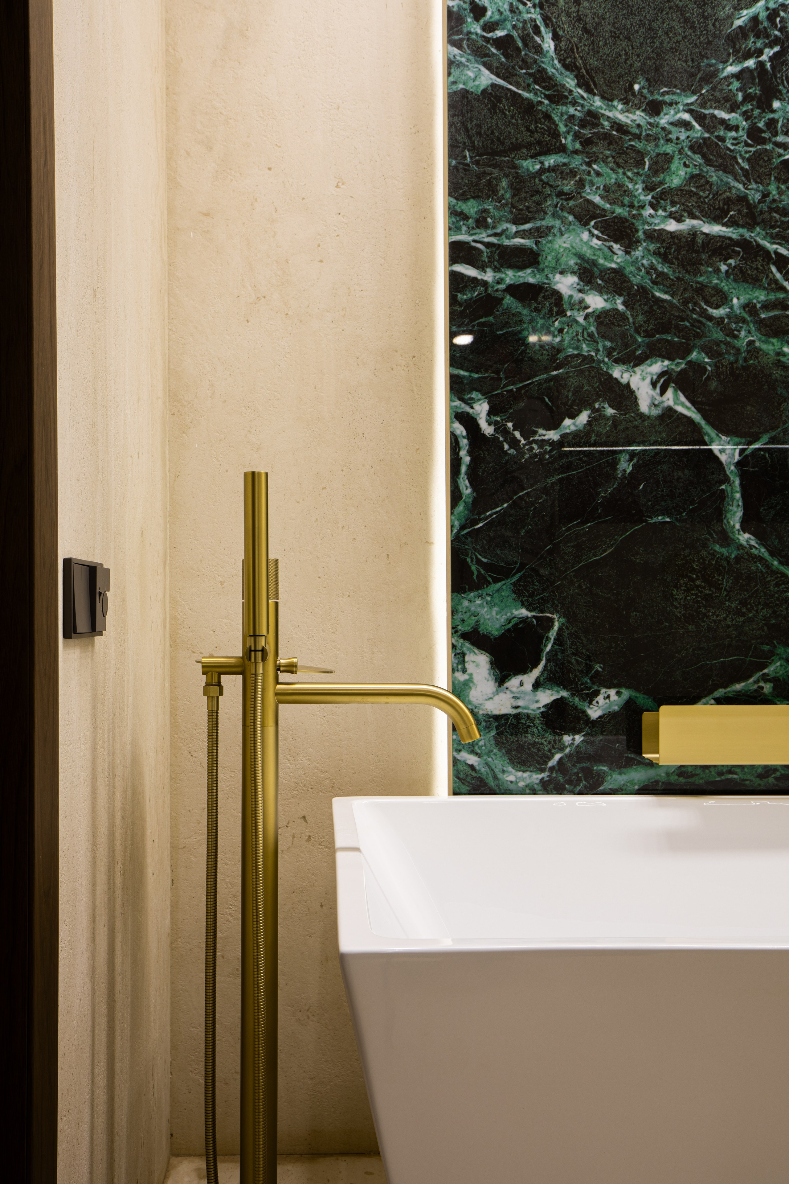 Детали интерьера ванной комнаты, съёмка крупным планом