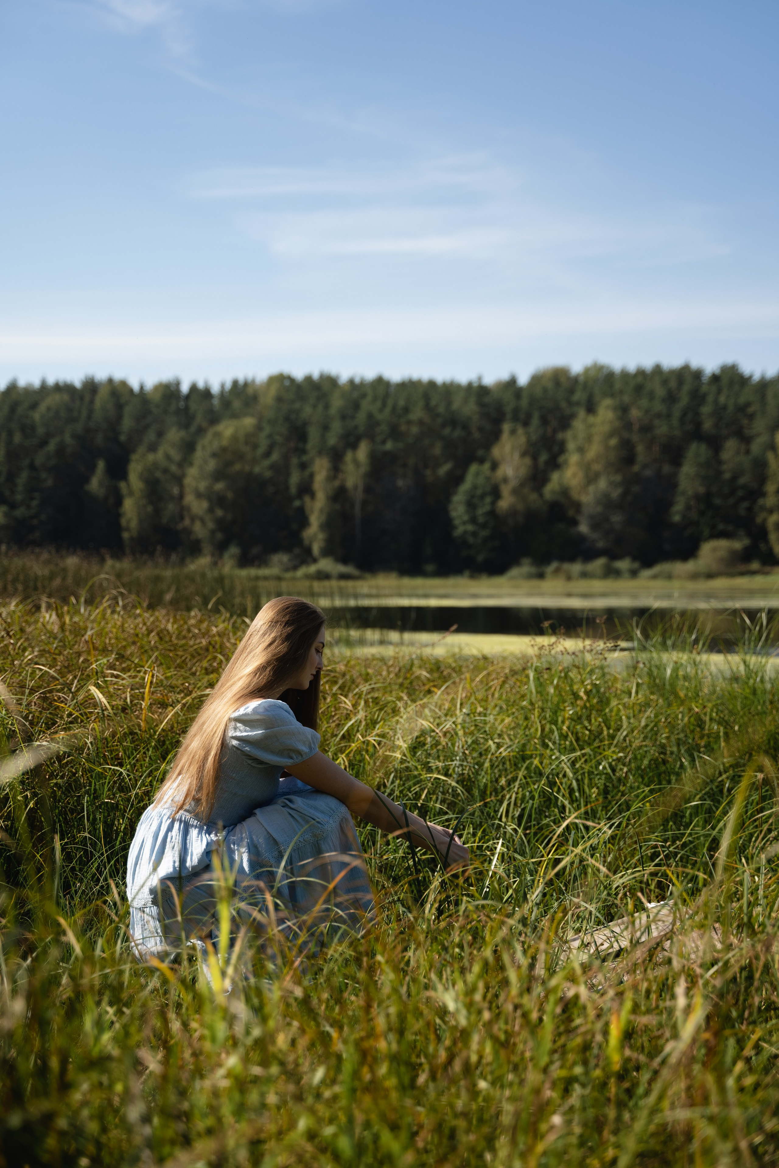 Наталья в Усадьбе Михайловское. Свадебный и семейный фотограф в Пскове и Острове Света Суворова