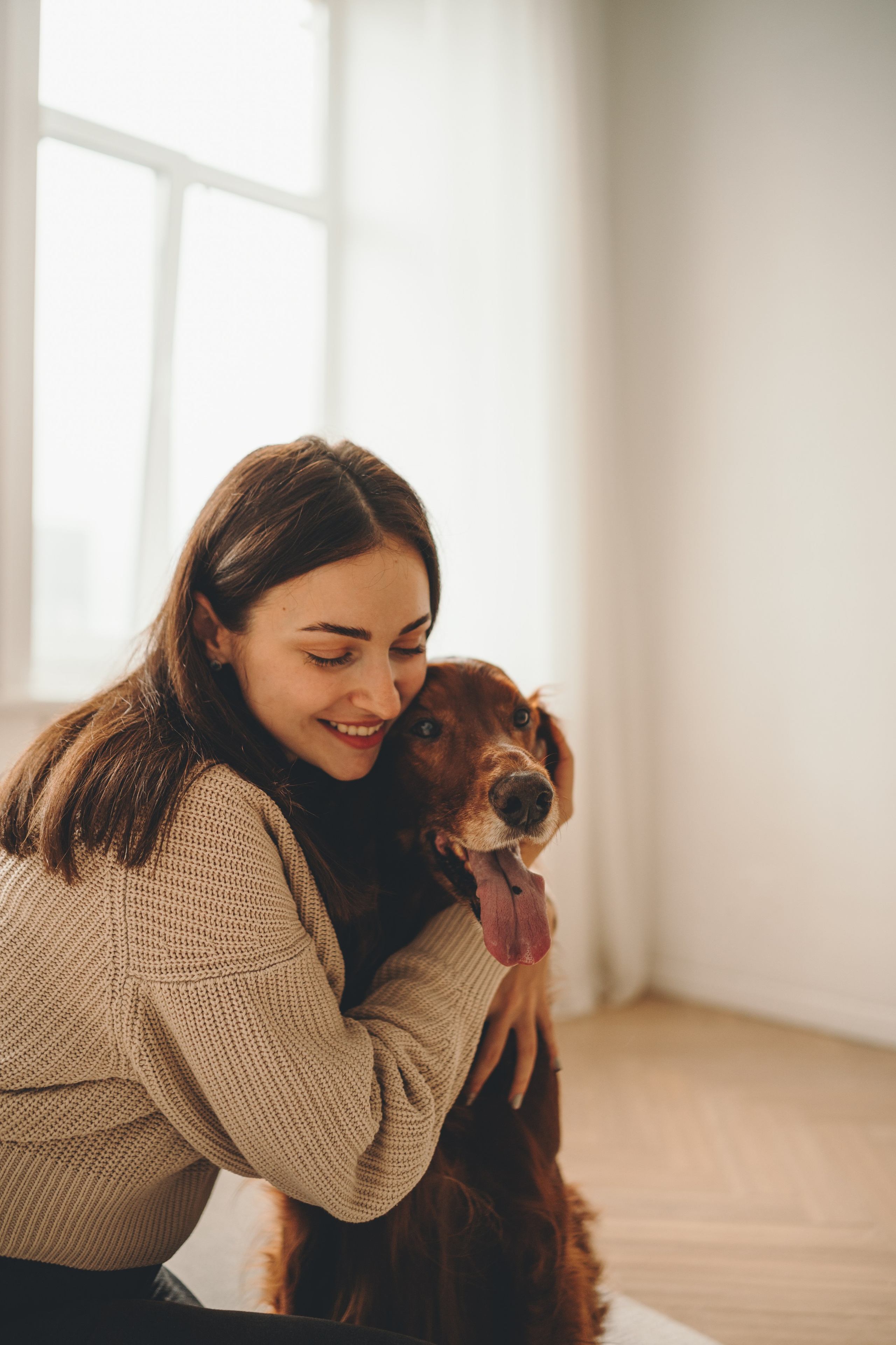 Маша, Илья и Локи. Семейный фотограф анималист Ананьева Мария — Москва