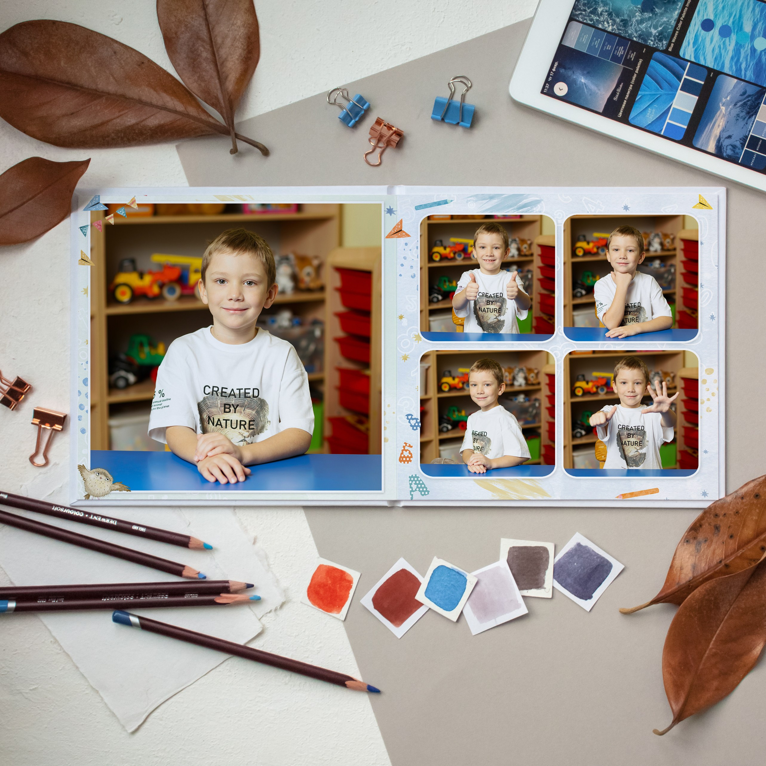 Примеры альбомов в Детский сад. Фотограф г. Москва Олеся Пантелеева