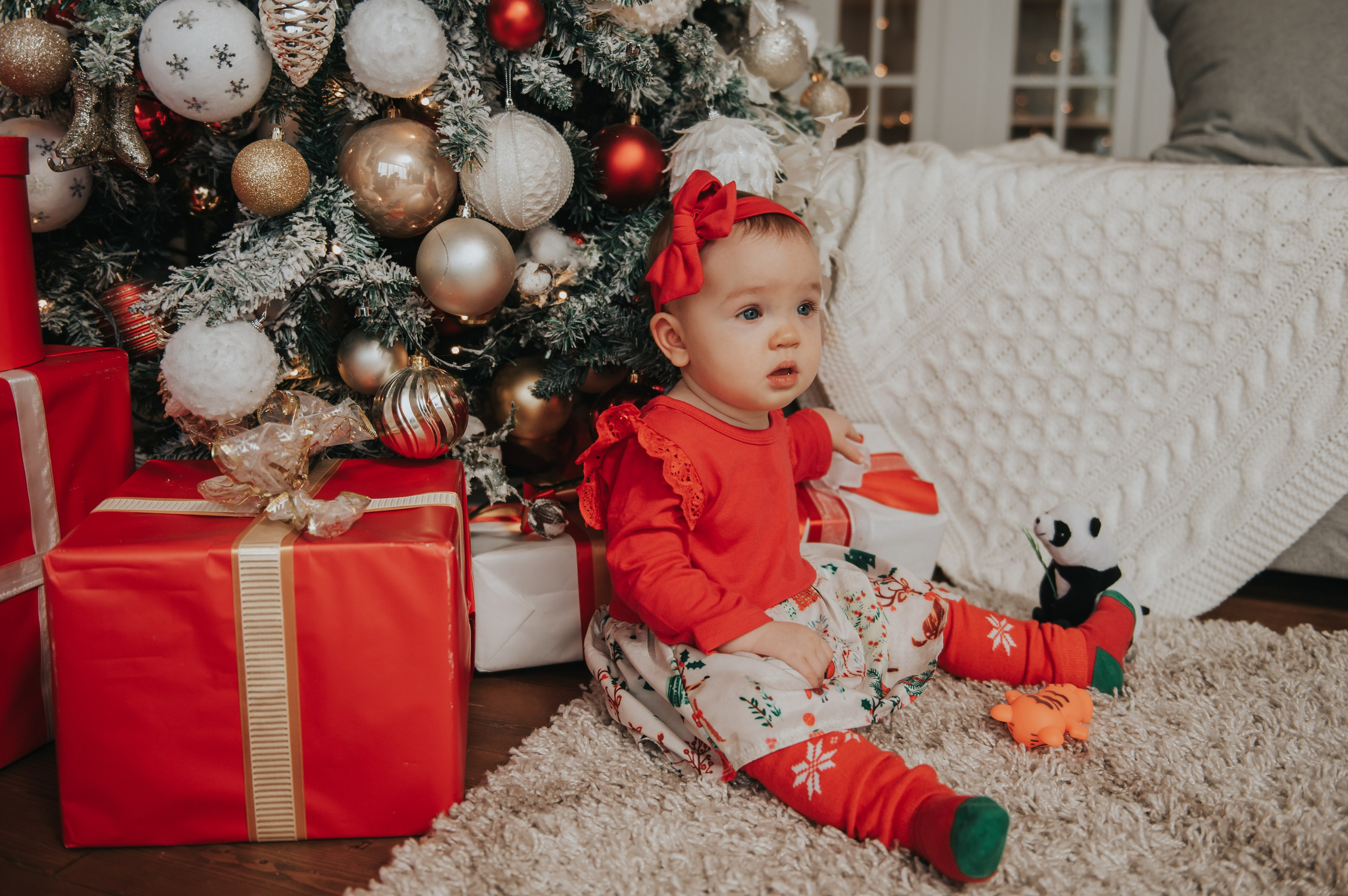 Новогодняя студийная съемка для малышки. Свадебный и семейный фотограф София Невская