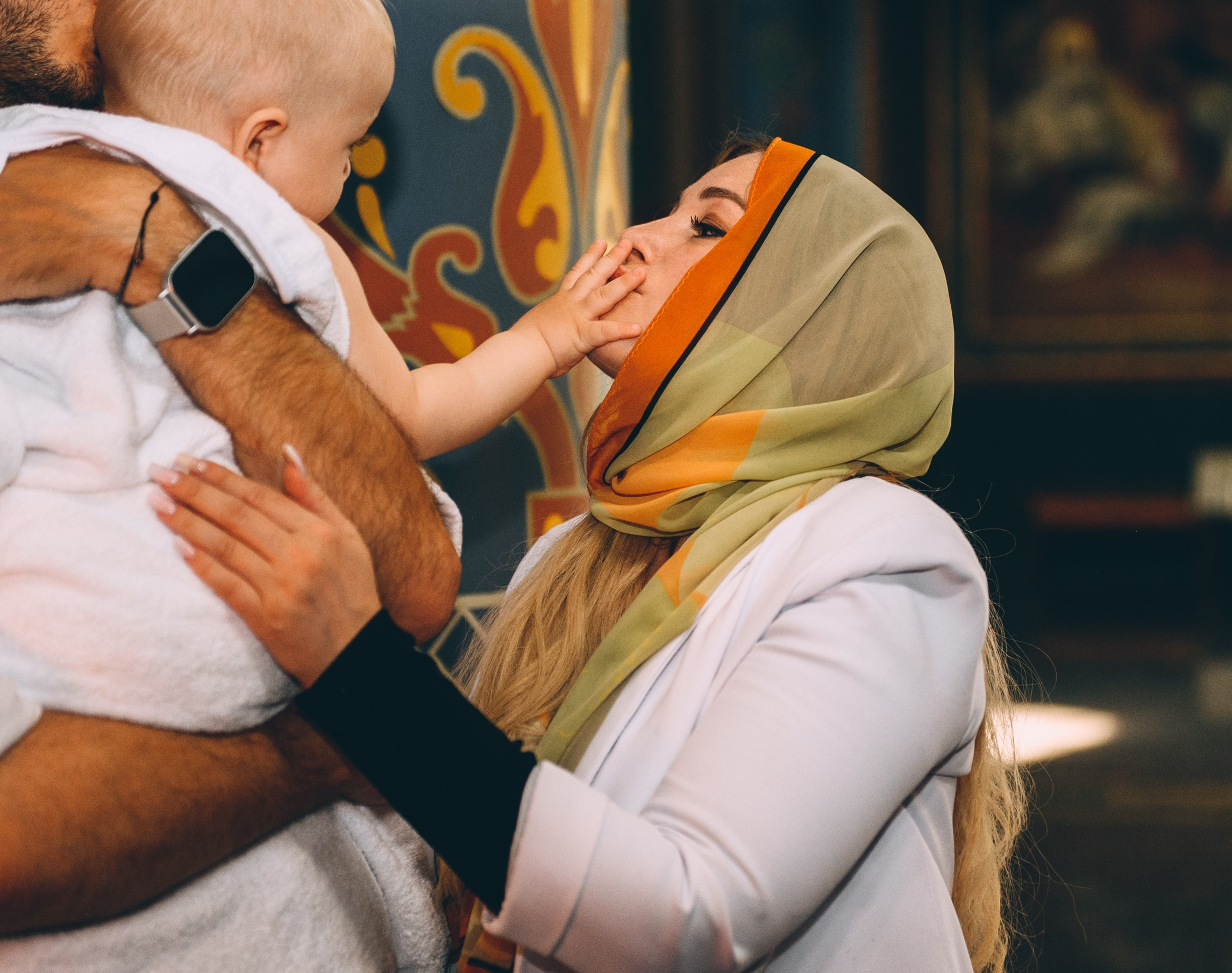 Крещение в храме Нерукотворного Образа Христа Спасителя. Свадебный и семейный фотограф София Невская