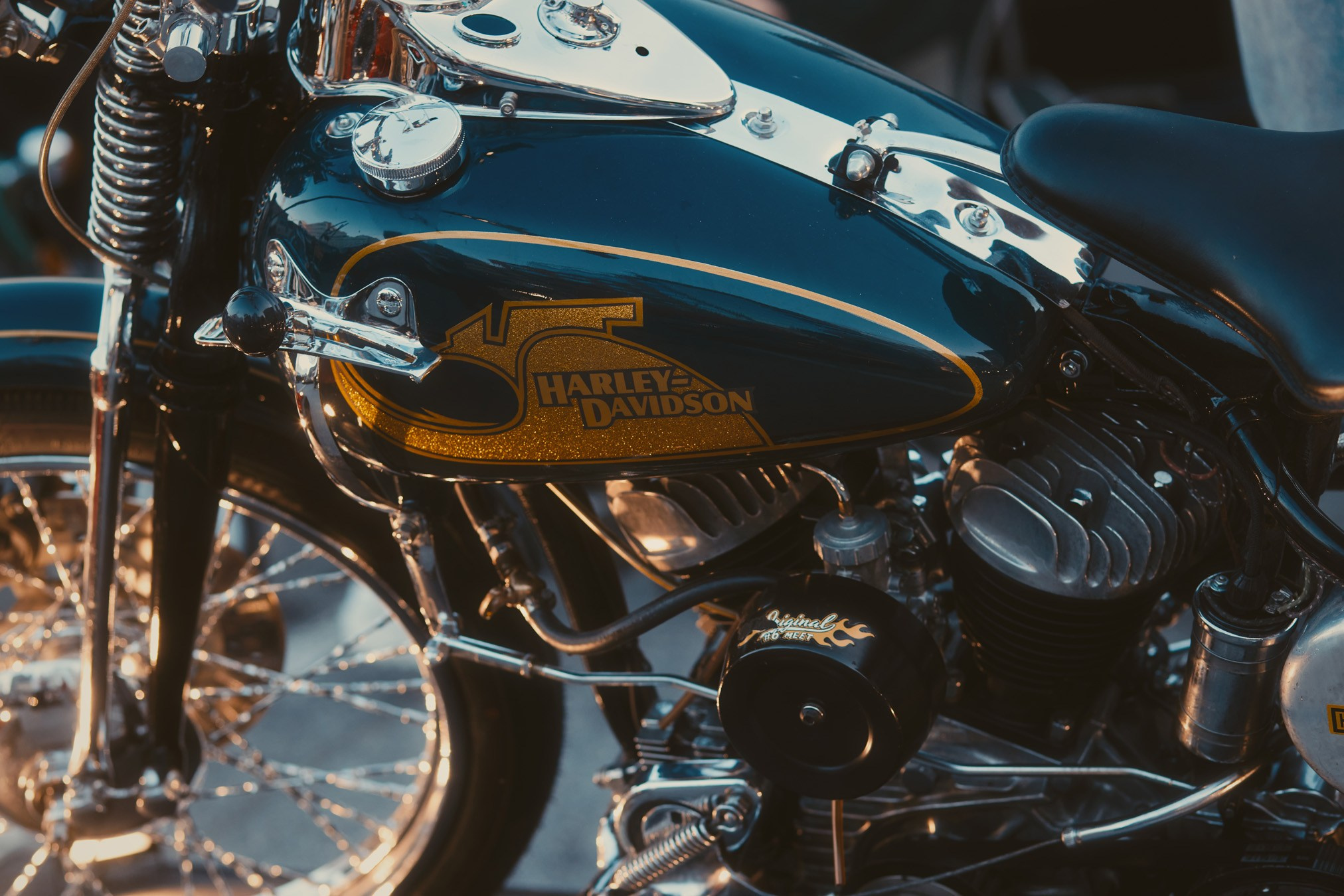 Harley flat head engine