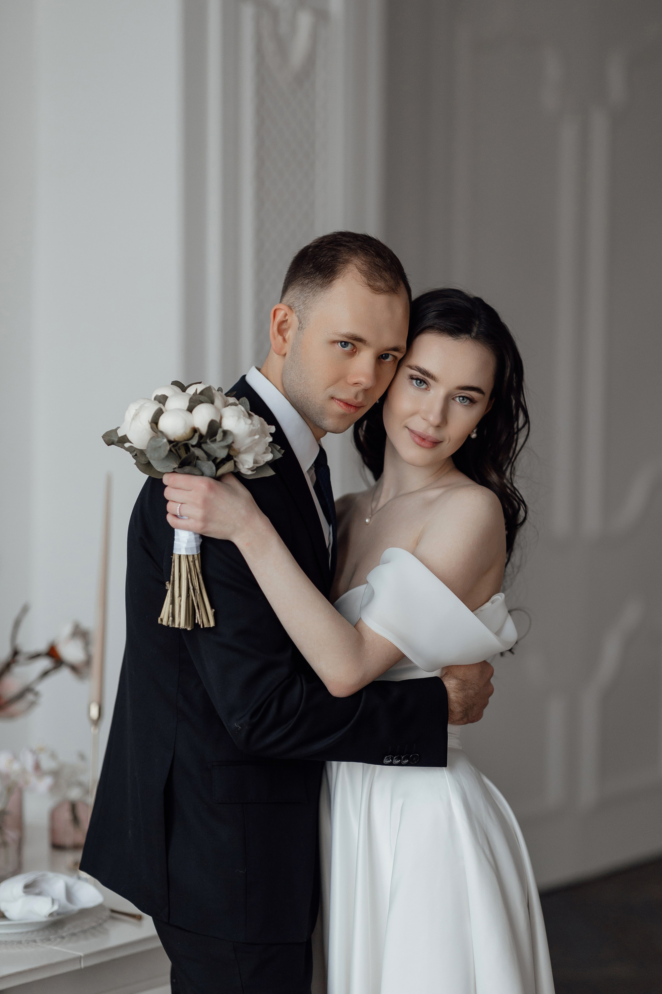 свадебная фотосессия в студии в Москве