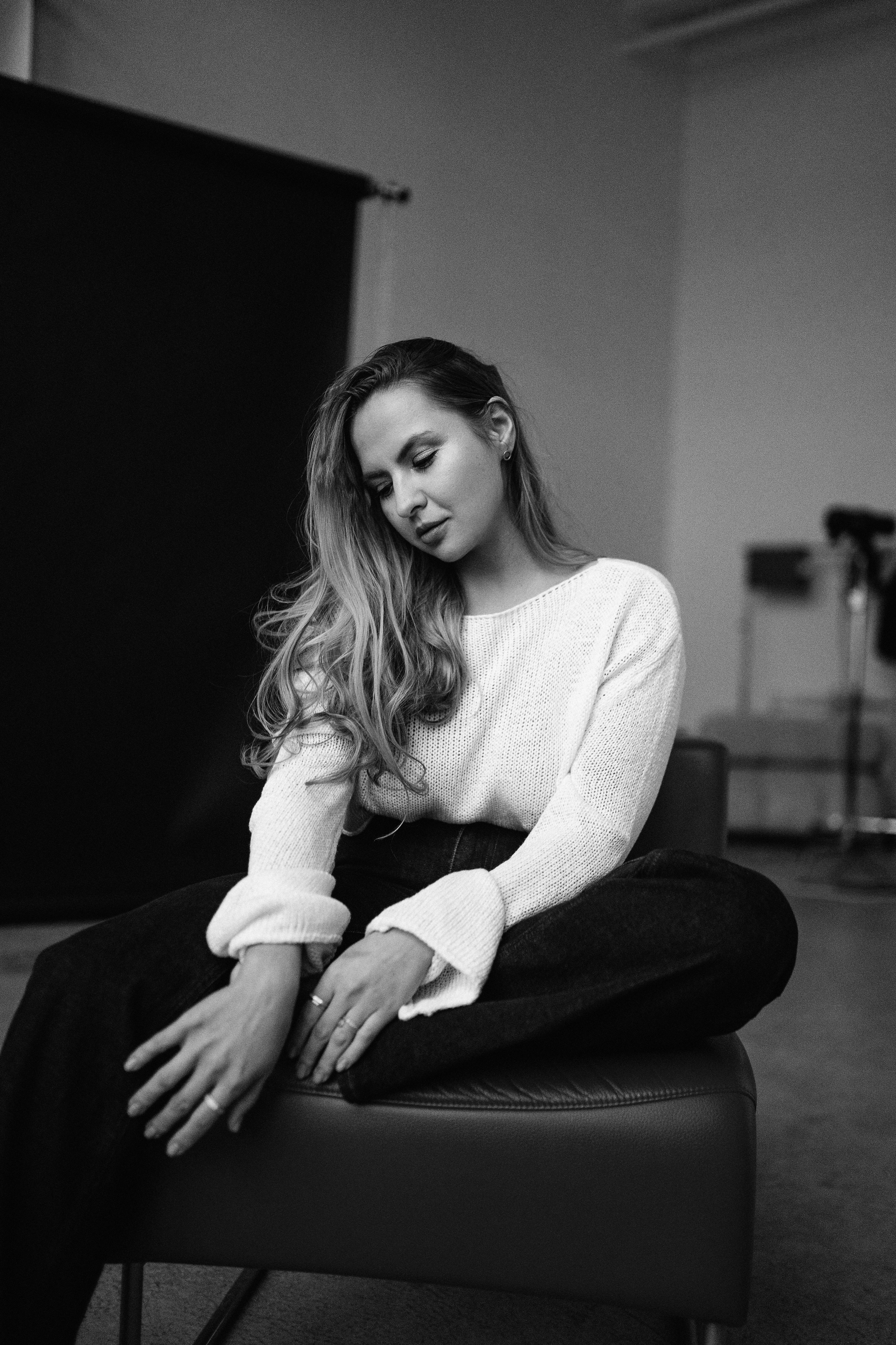 Марина в студии. Портретный фотограф в Москве Ольга Акушко