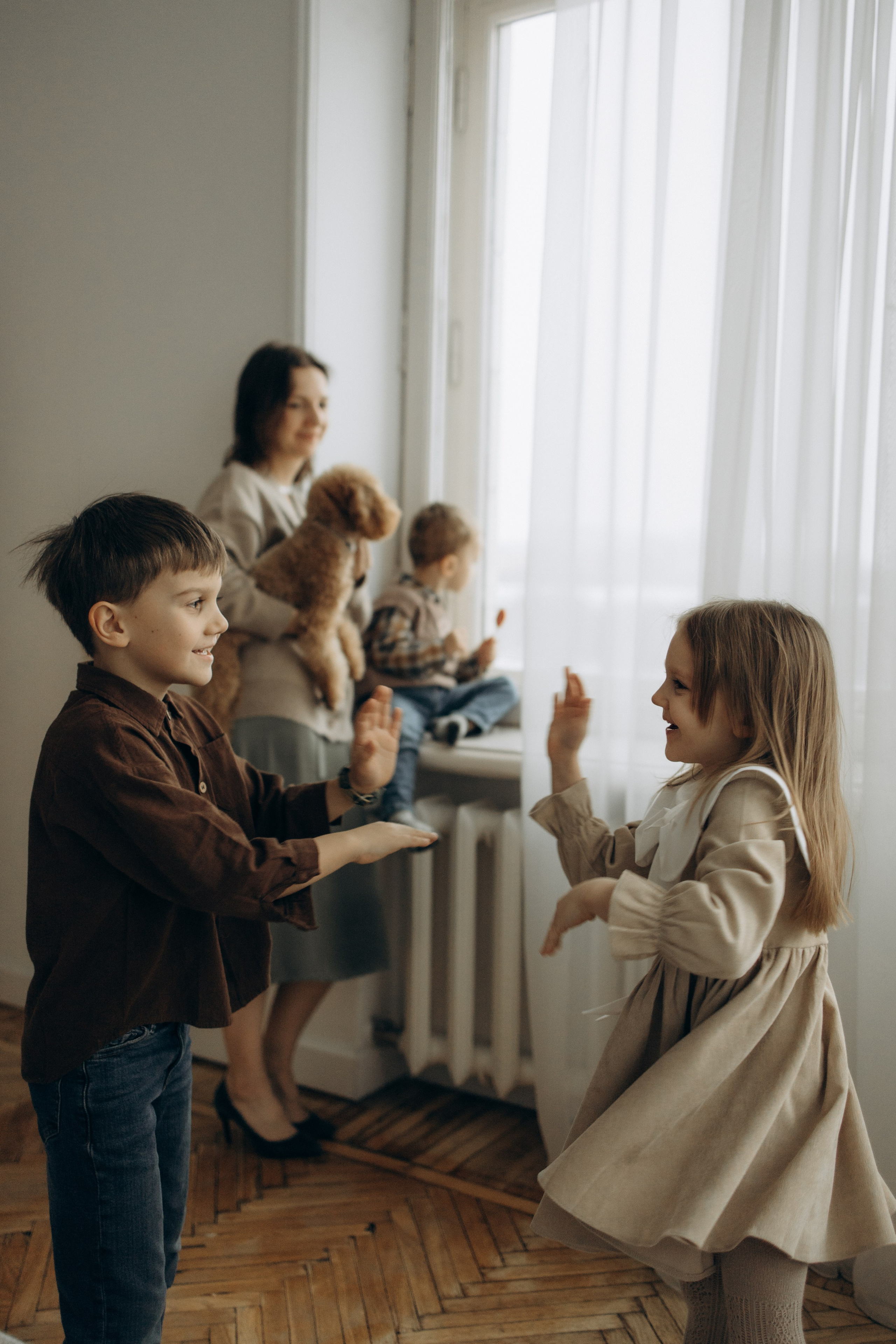Домашняя история большой семьи. Семейный фотограф Москва Юлиана Фетисова