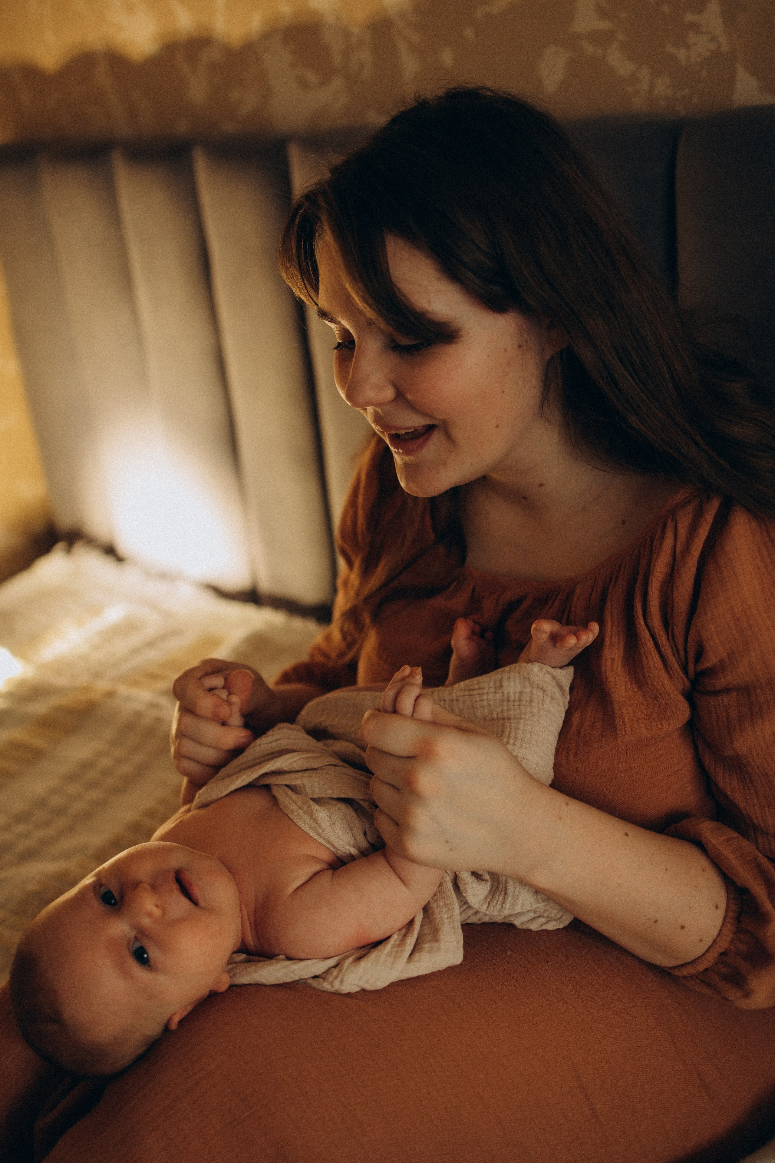 Домашняя фотосессия новорожденного (newborn). Семейный фотограф Москва Юлиана Фетисова