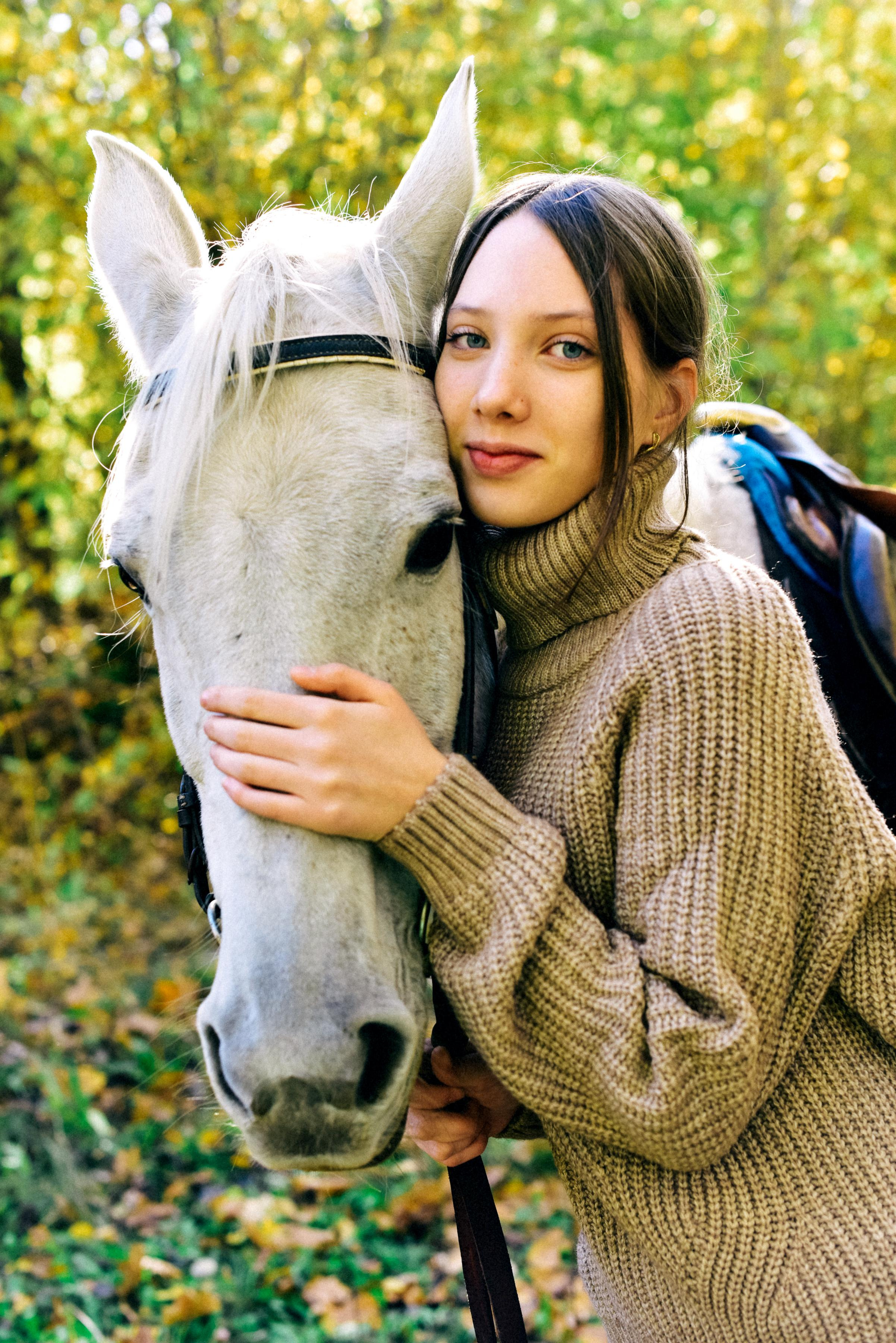 Семья Ирины на прогулке