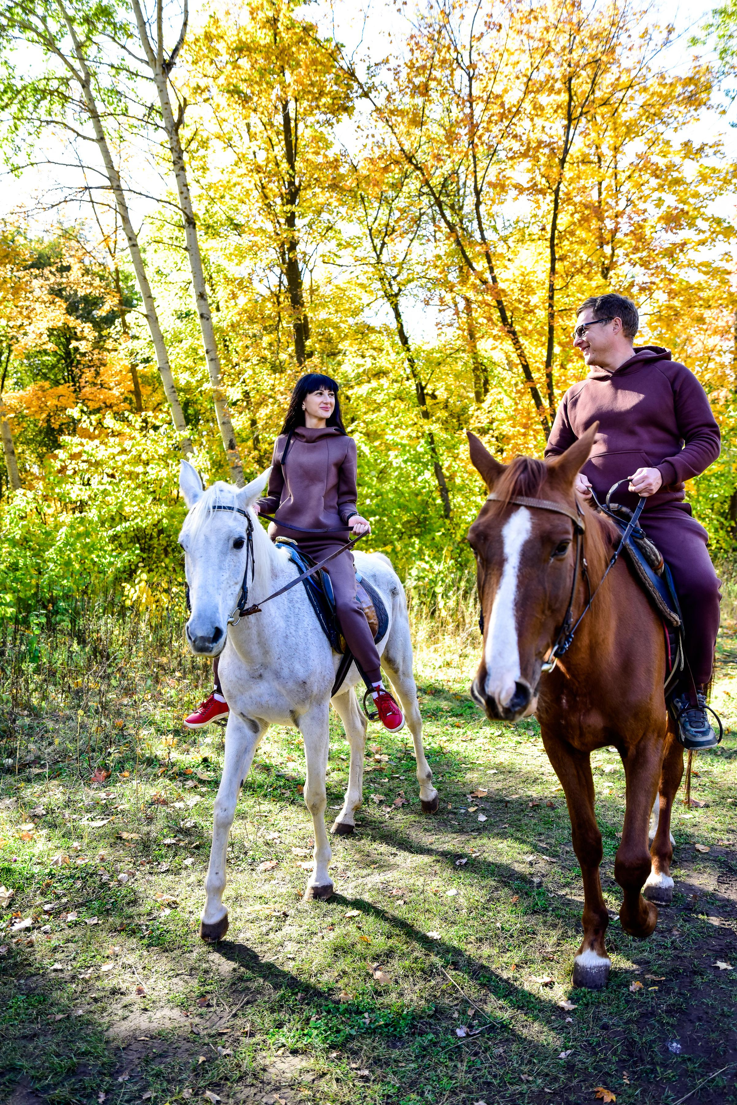 Семья Ирины на прогулке