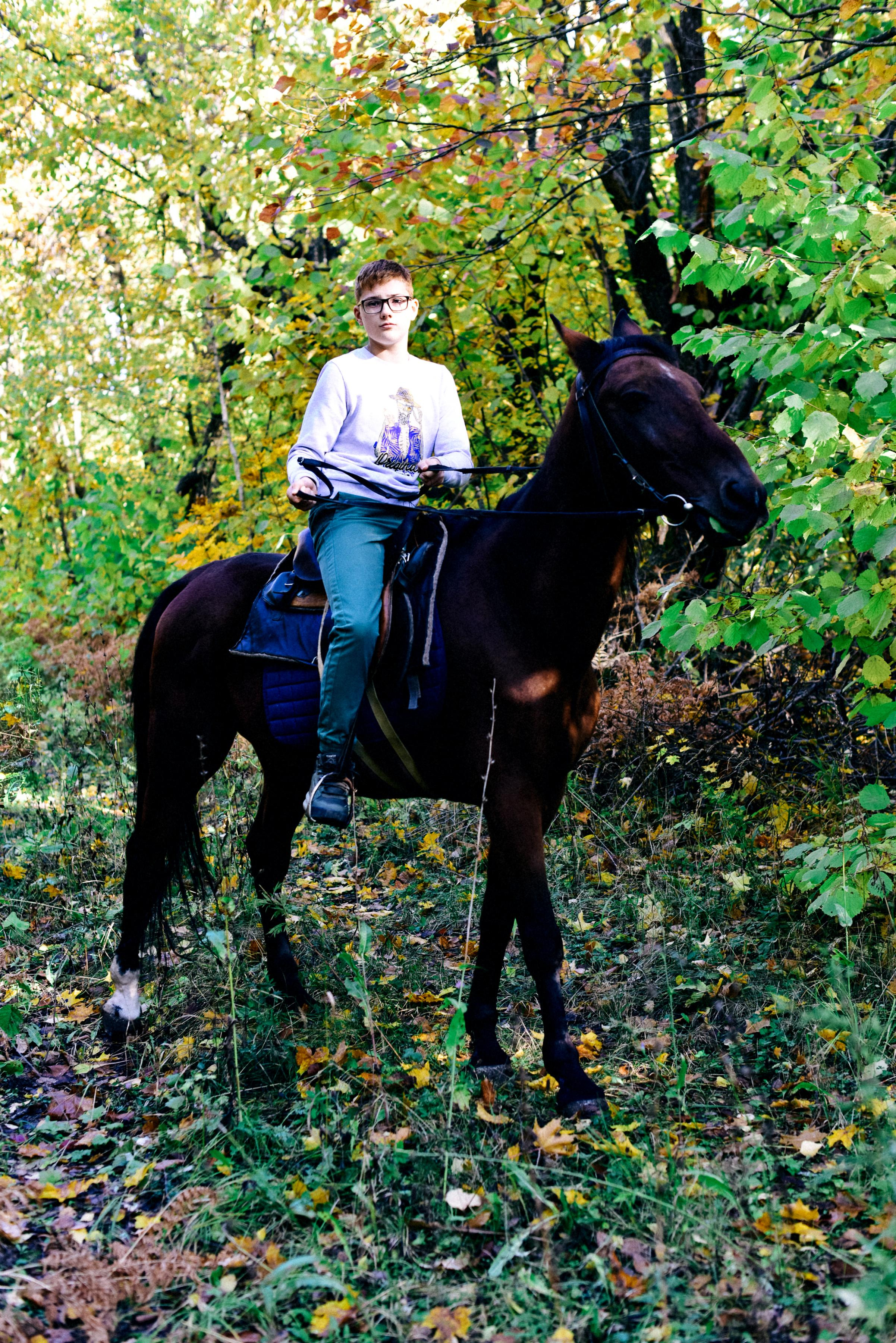 Семья Ирины на прогулке