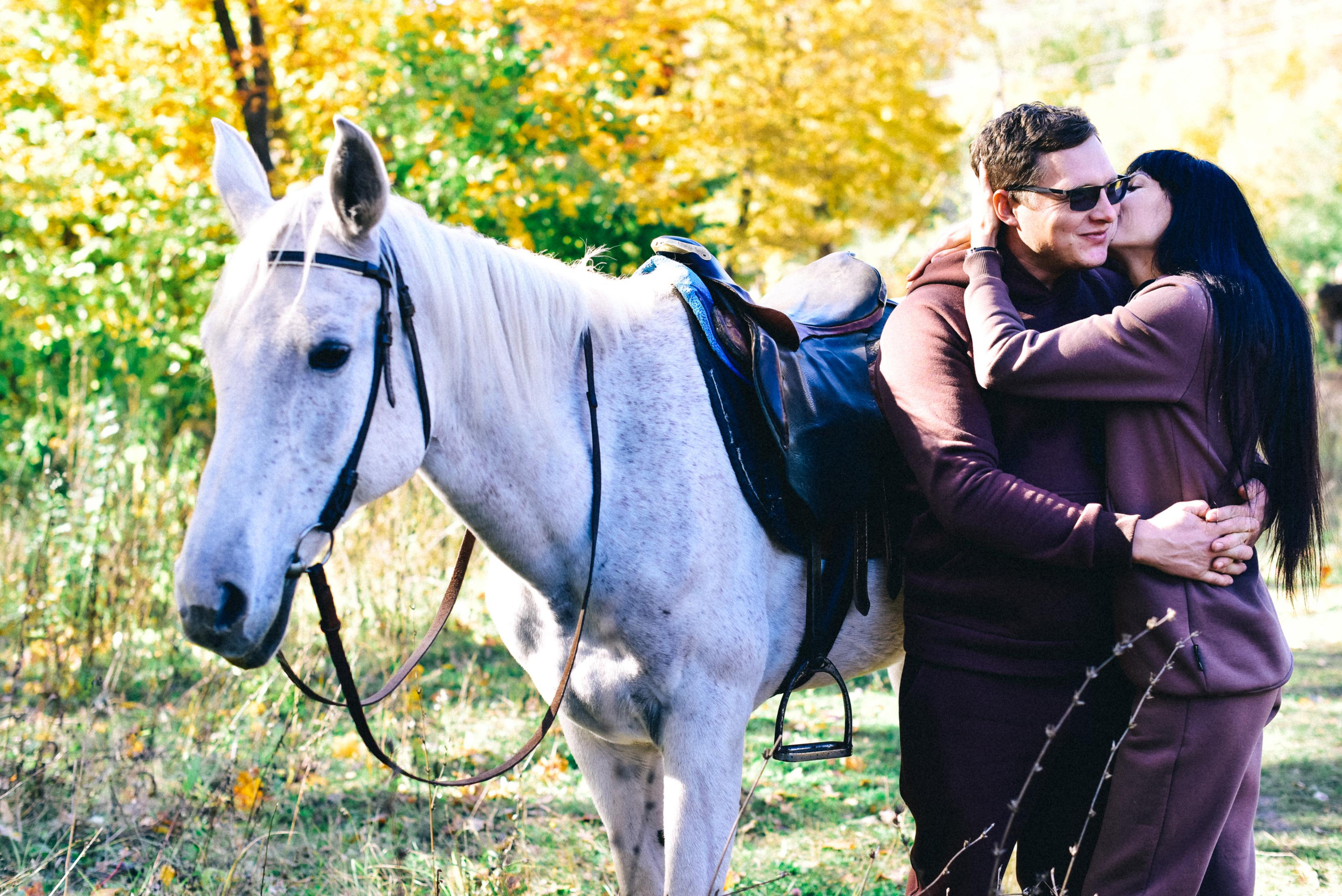 Семья Ирины на прогулке
