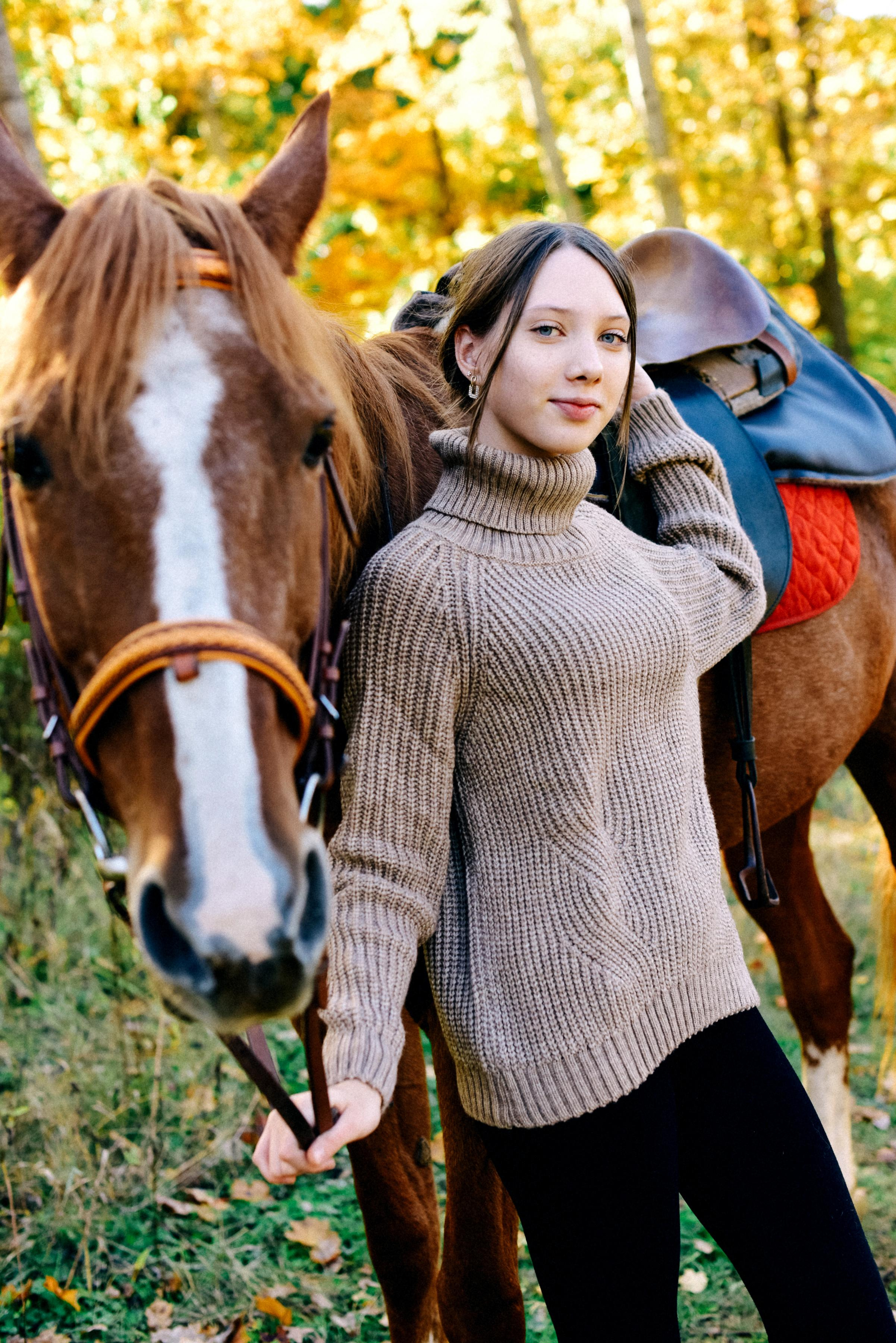 Семья Ирины на прогулке