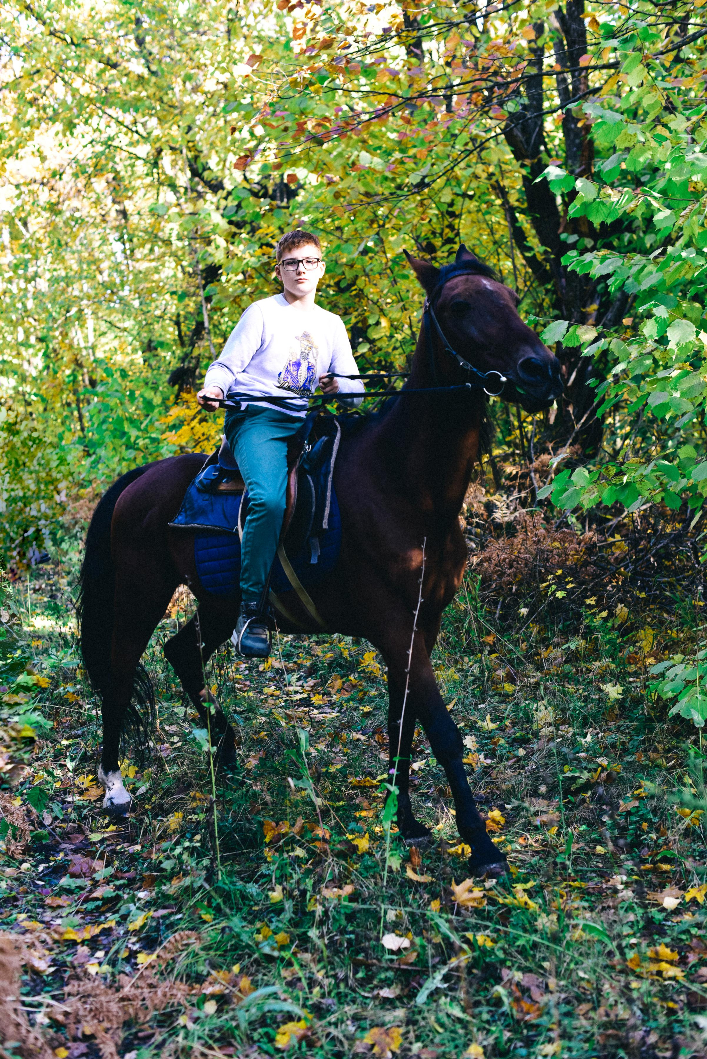Семья Ирины на прогулке