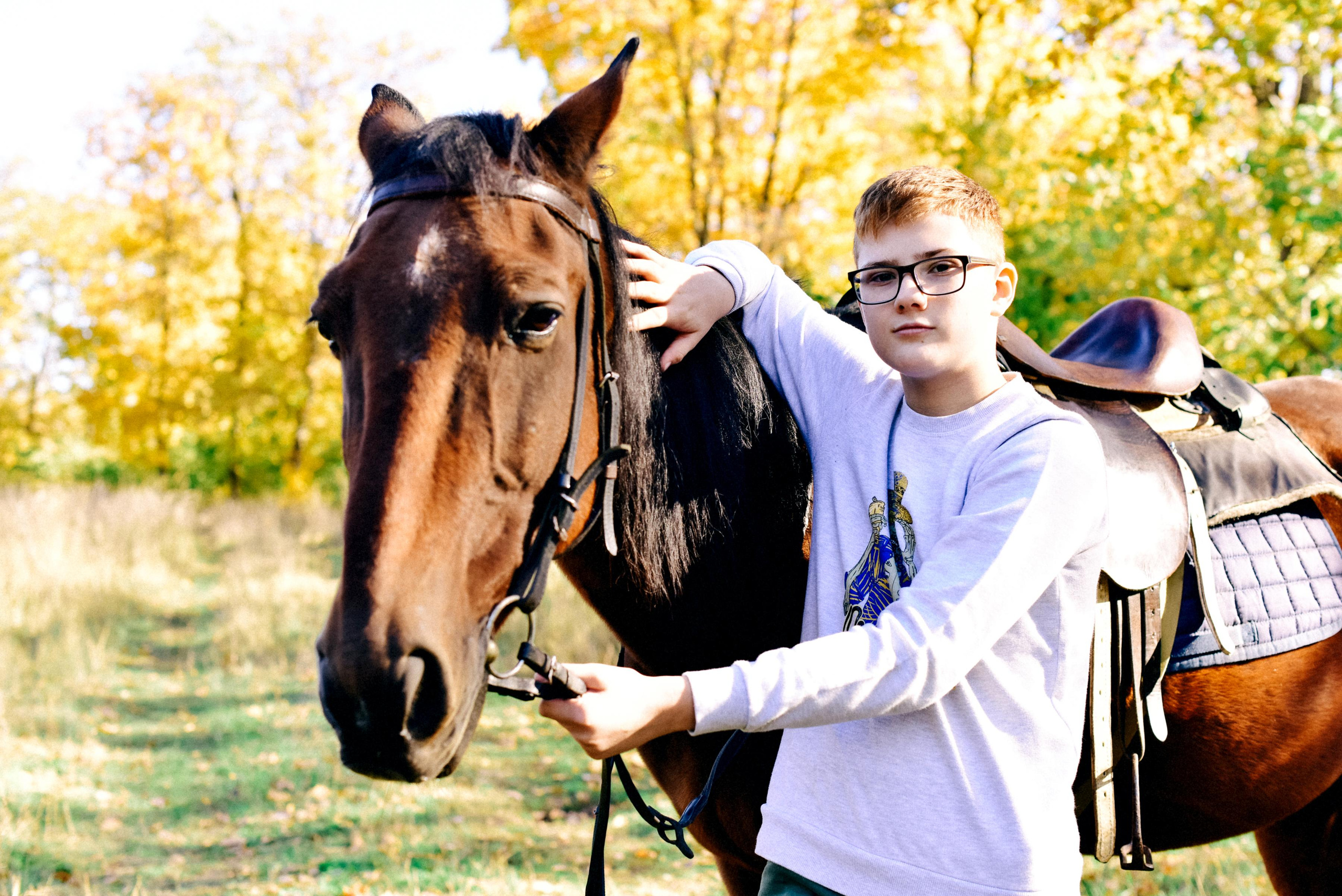 Семья Ирины на прогулке