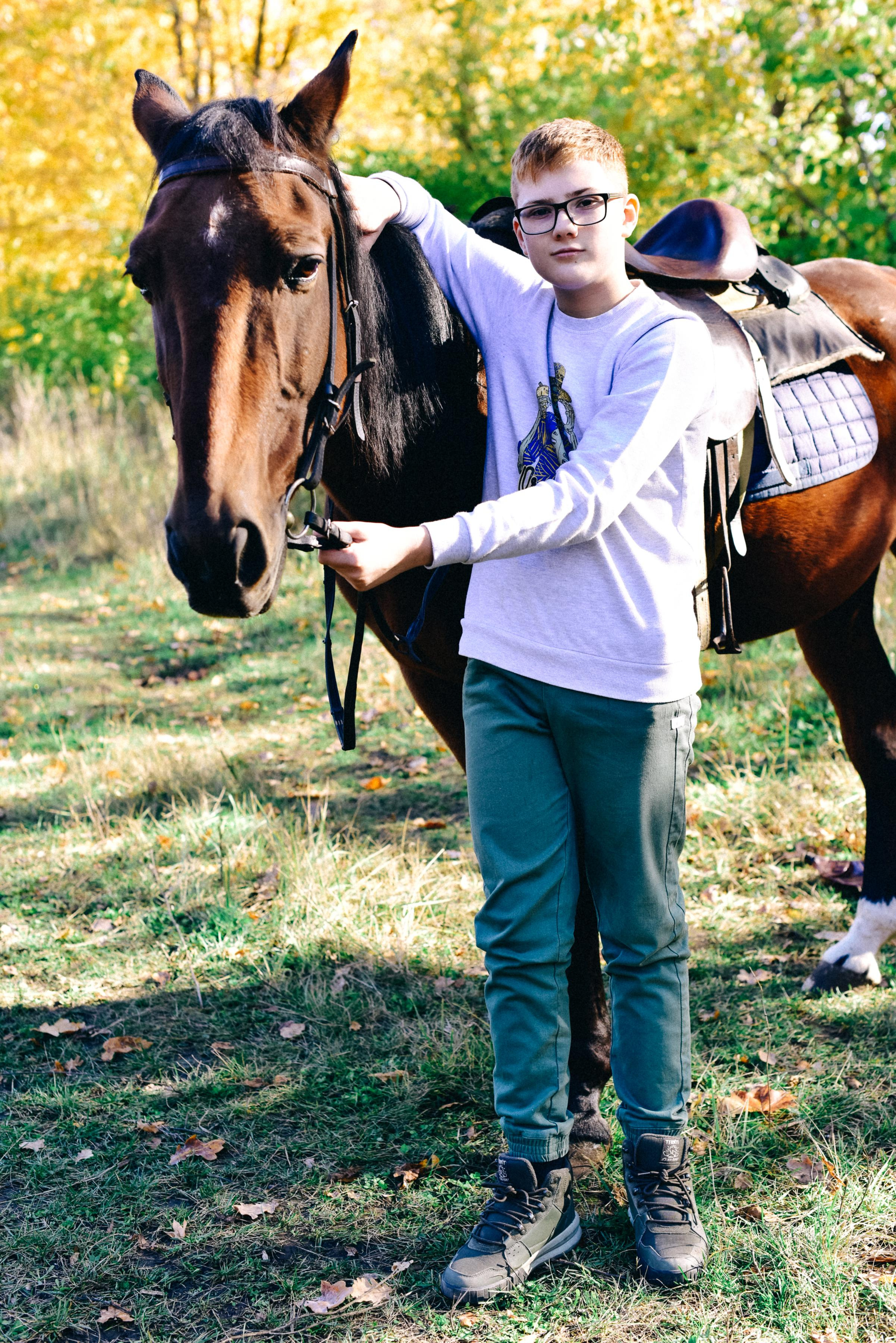 Семья Ирины на прогулке