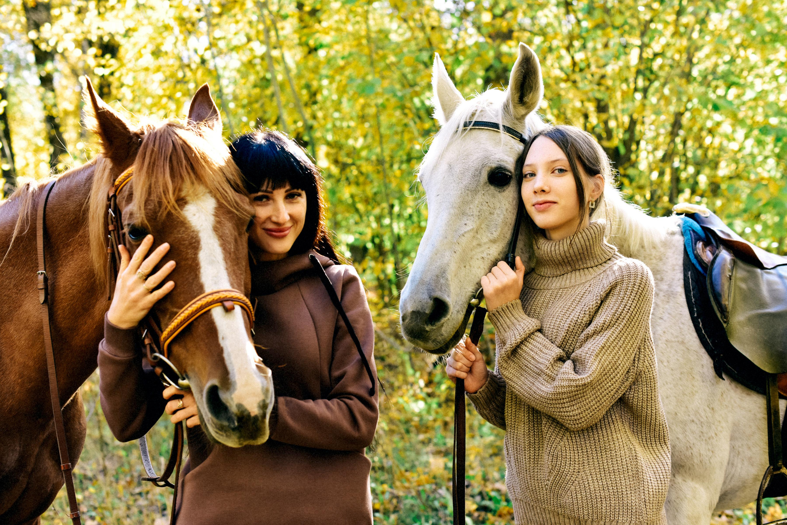 Семья Ирины на прогулке