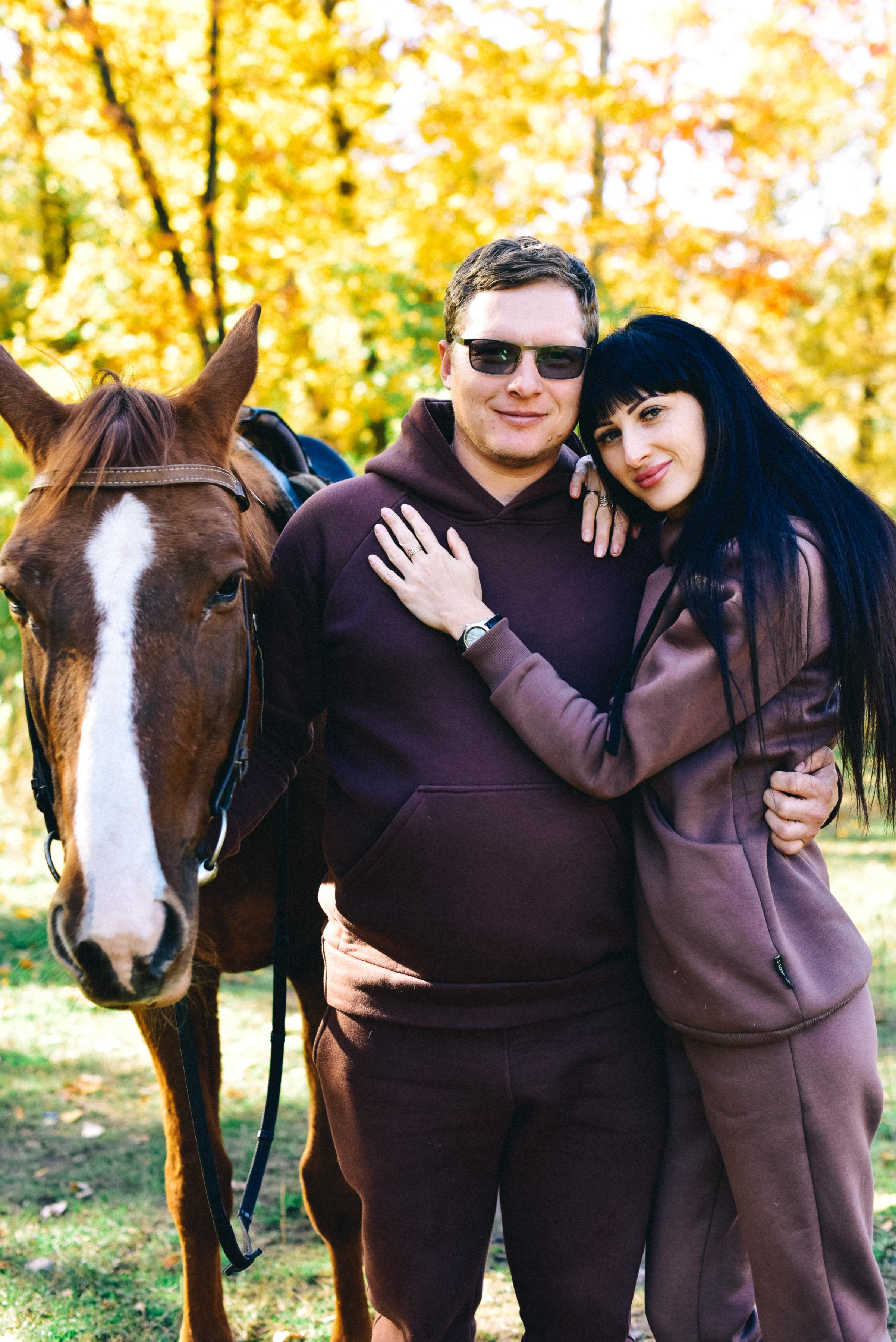 Семья Ирины на прогулке