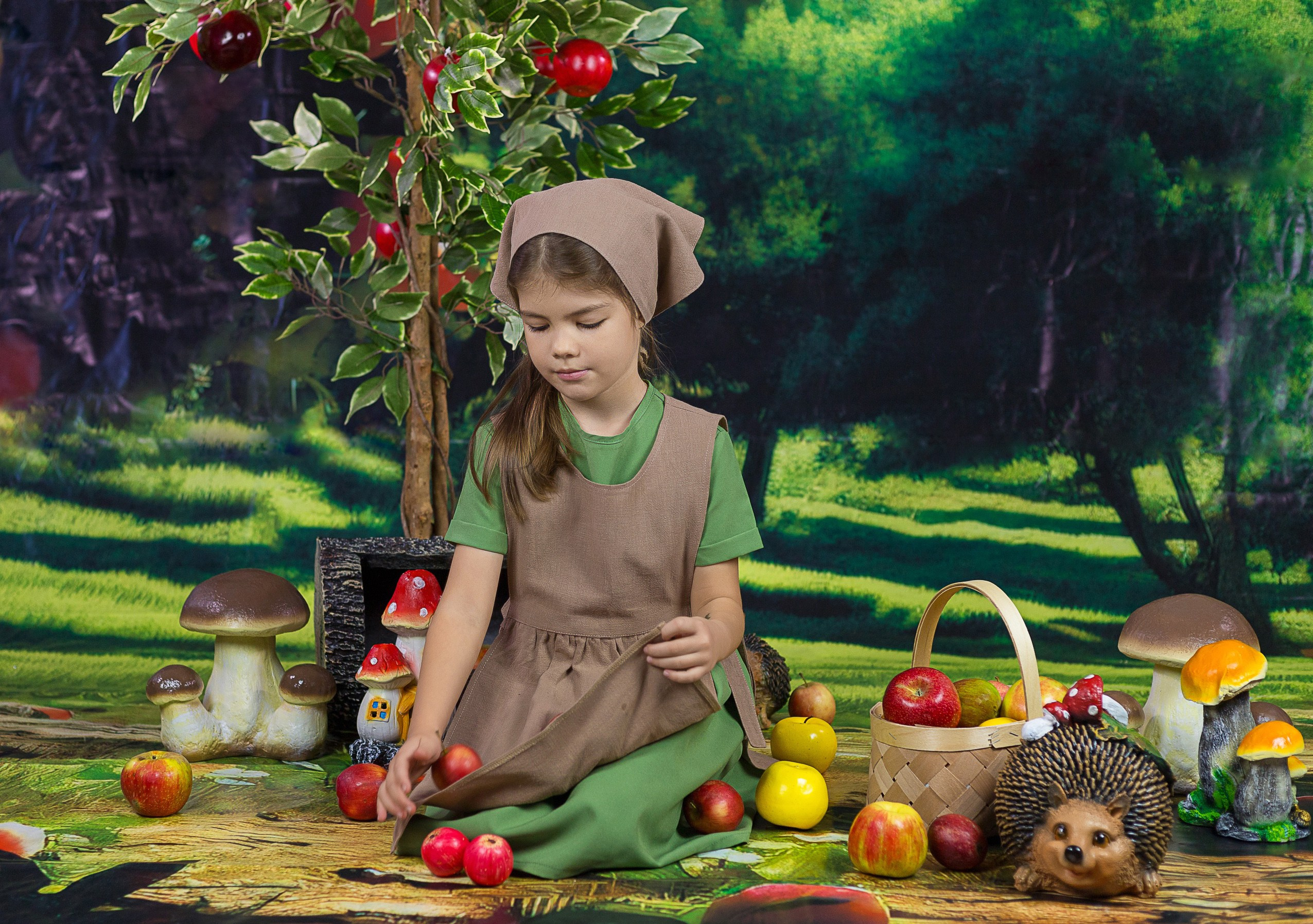 Сюжет «Яблоня». Детская фотостудия Виктории Шараповой