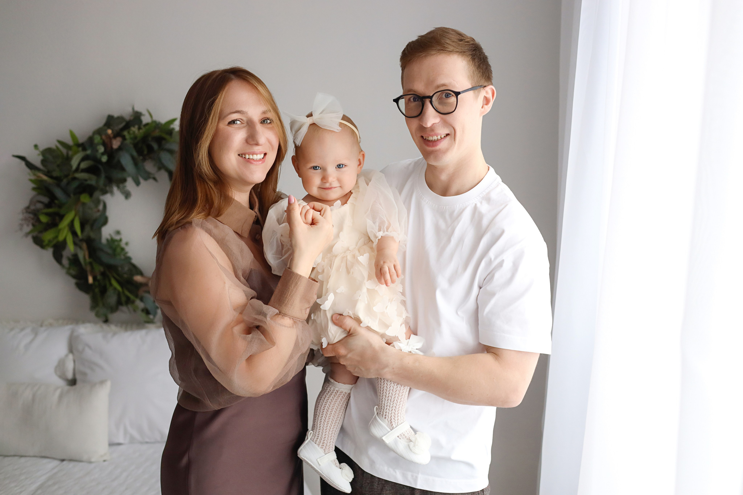 Алисе 1 годик. Фотограф новорожденных Москва. Ньюборн фотограф Москва