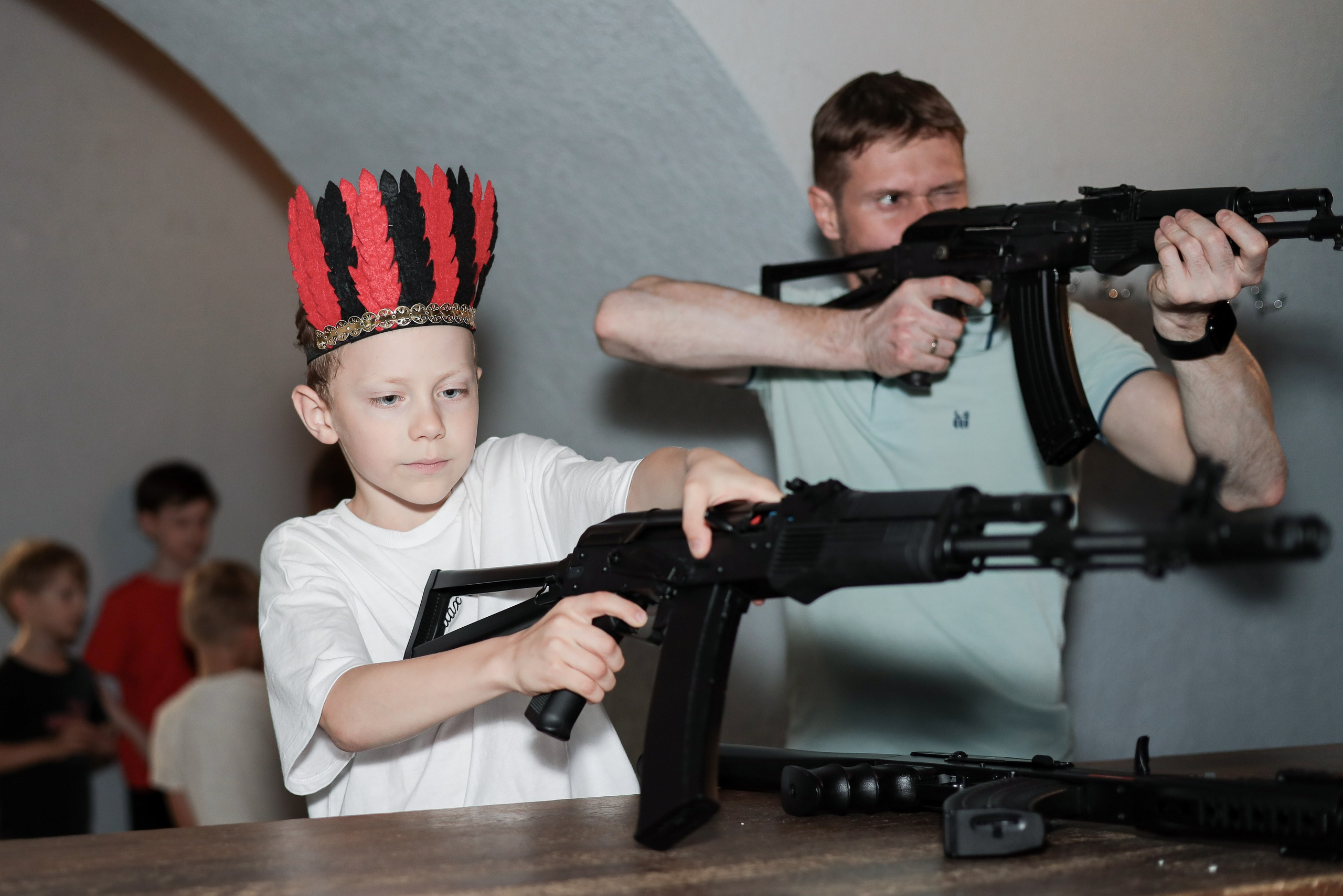 День рождение в стрелковом клубе. Фотограф Надршина Лилия