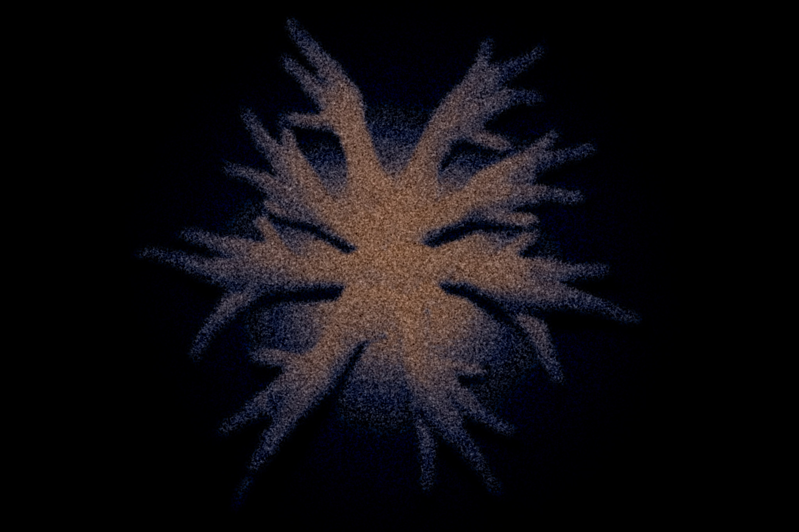 The Broken Snowflake. Polypolarphotography