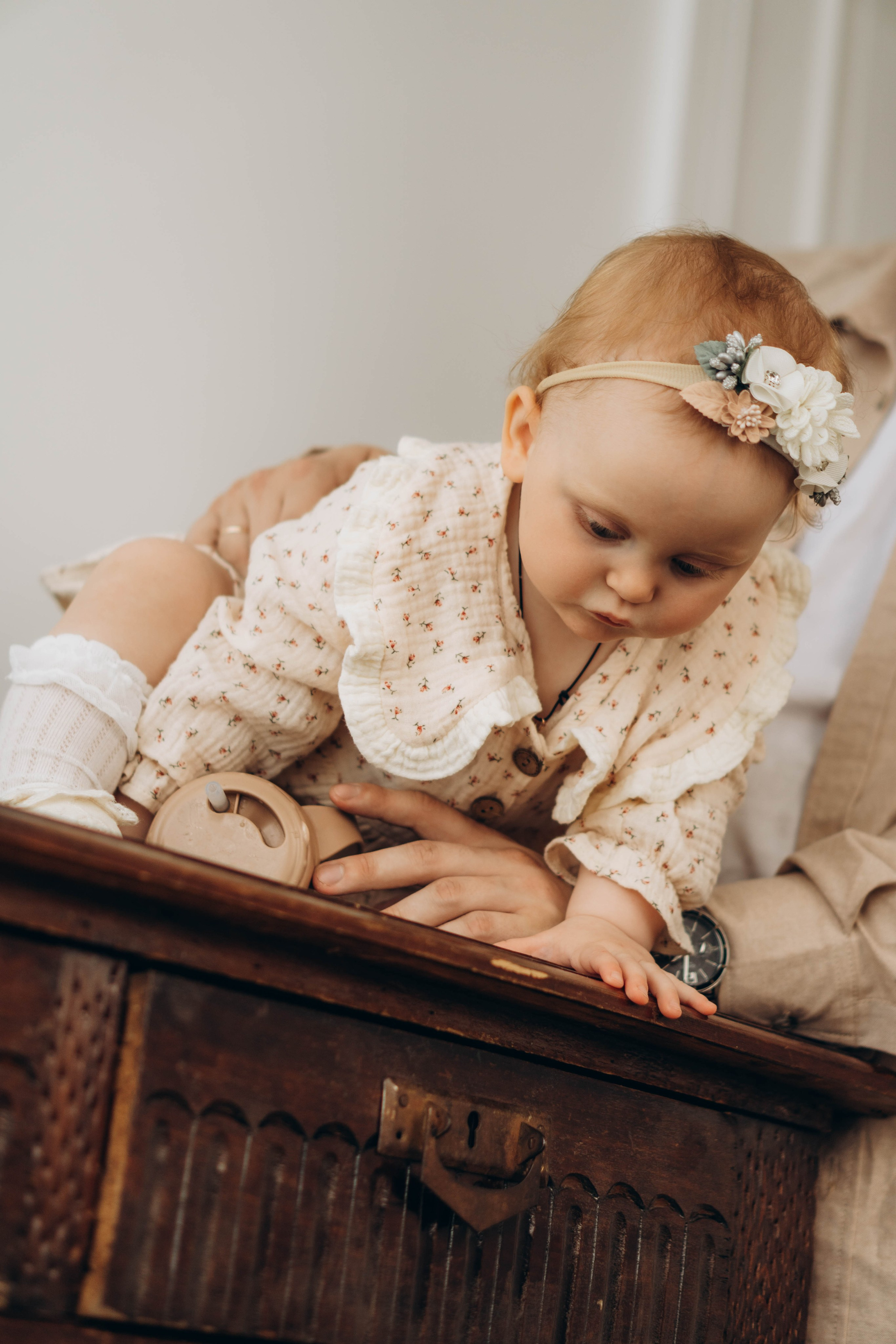 Студийная семейная съемка на годик. Фотограф Москва Валерия Веденина