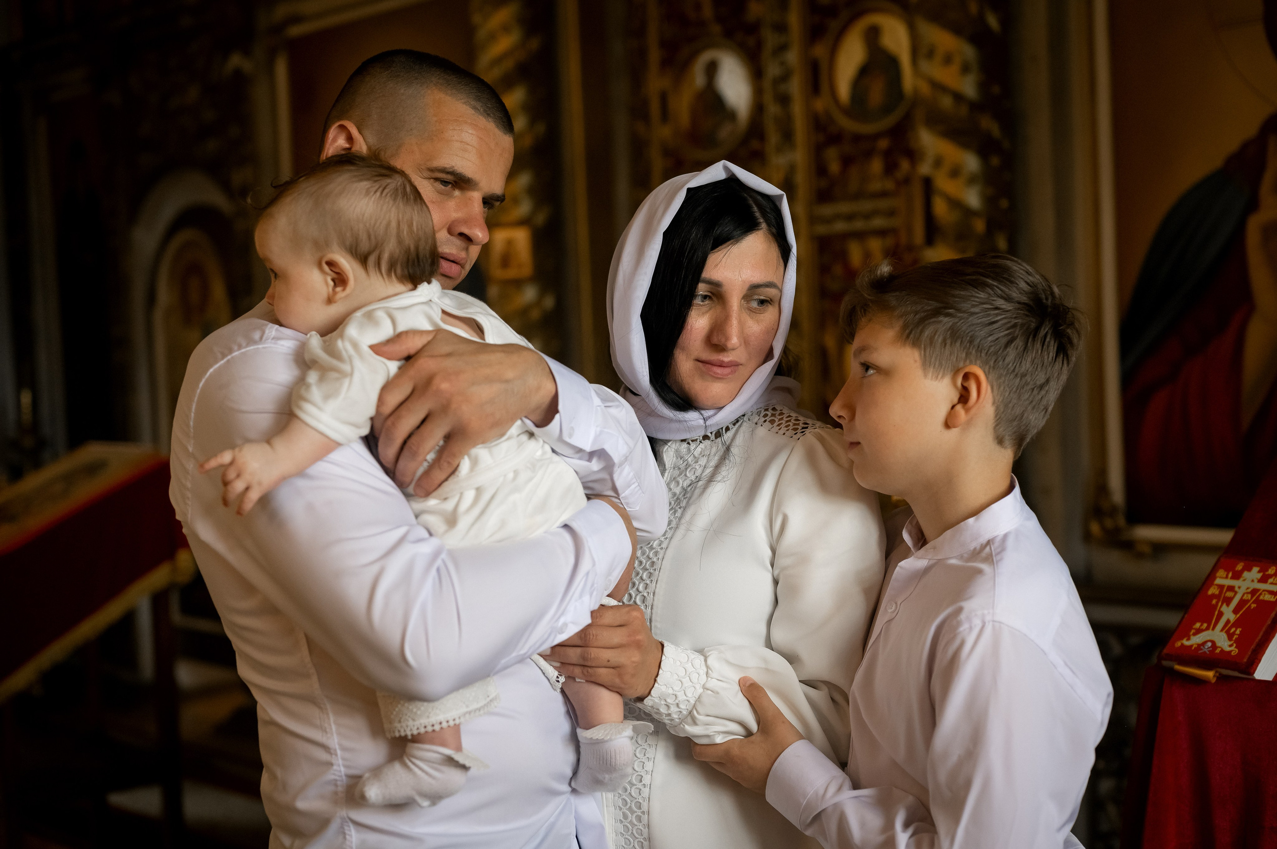 Таинство крещения. Фотограф новорождённых, семейный, школьный в городе Калуге Евгения