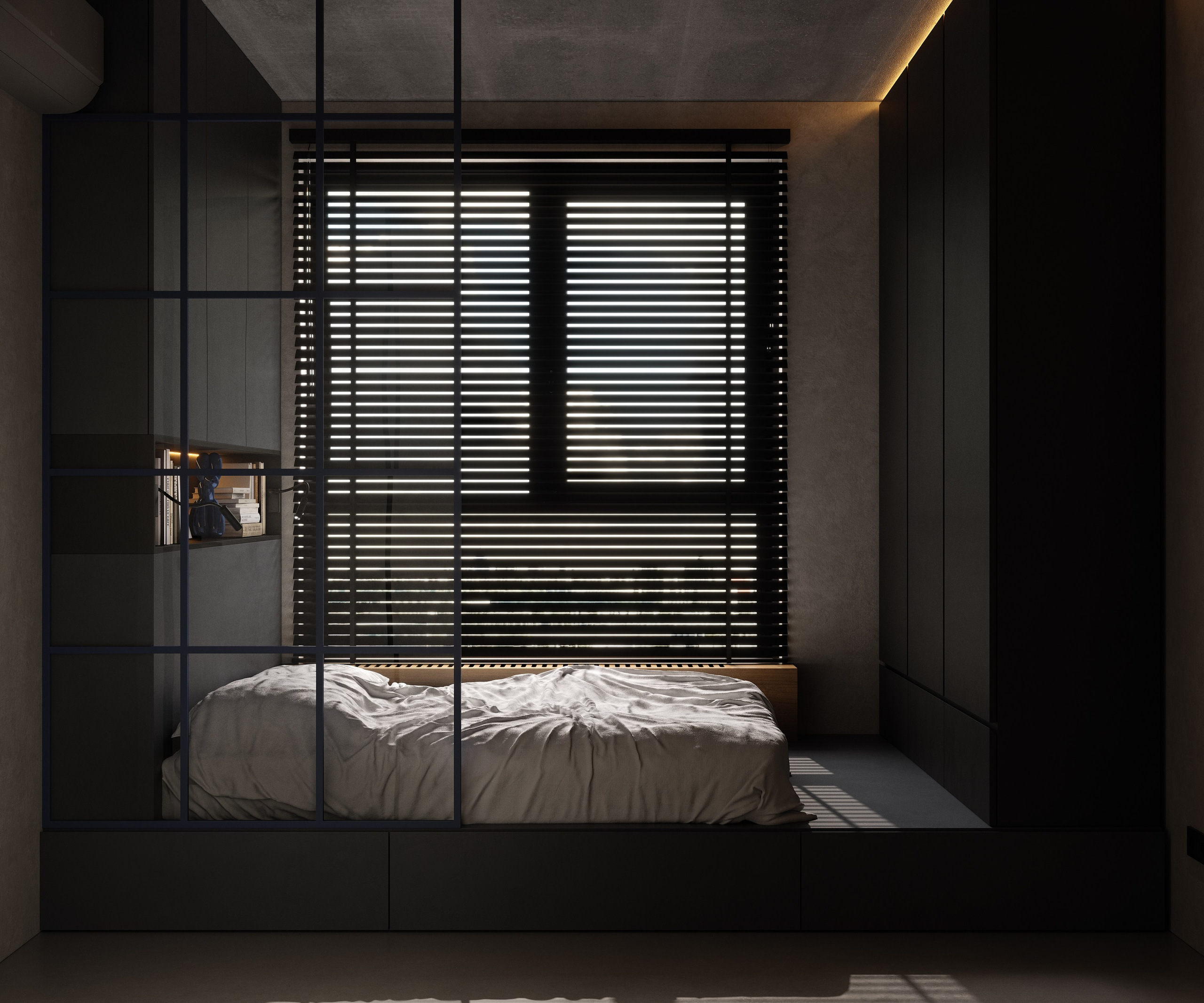 Graphic Minimalism | Design by Yuliya Shpeter. Interior visualisation | avocado.render