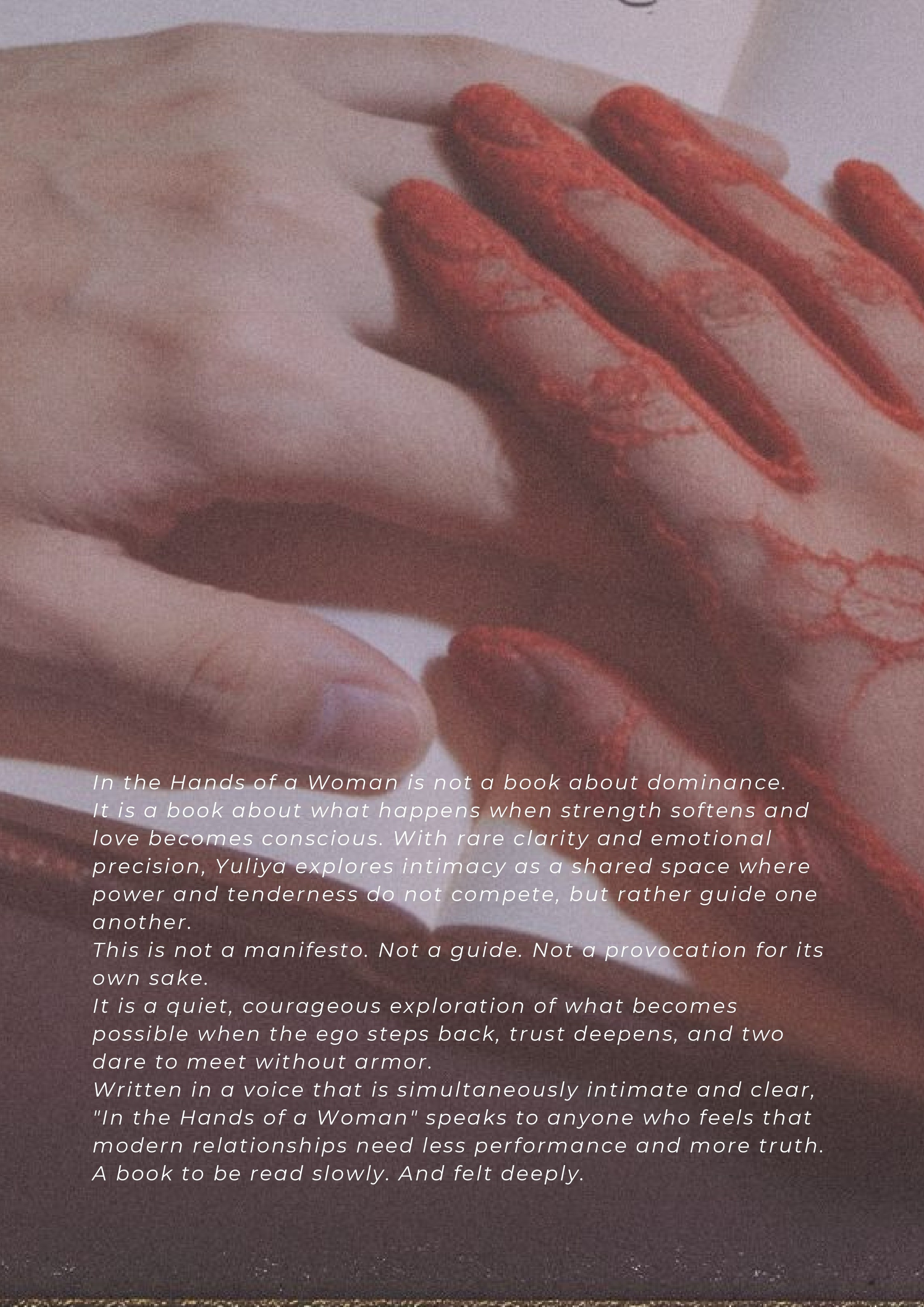 In the Hands of a Woman. Yulia Yurchevskaya | Art Director & Visual Visionary