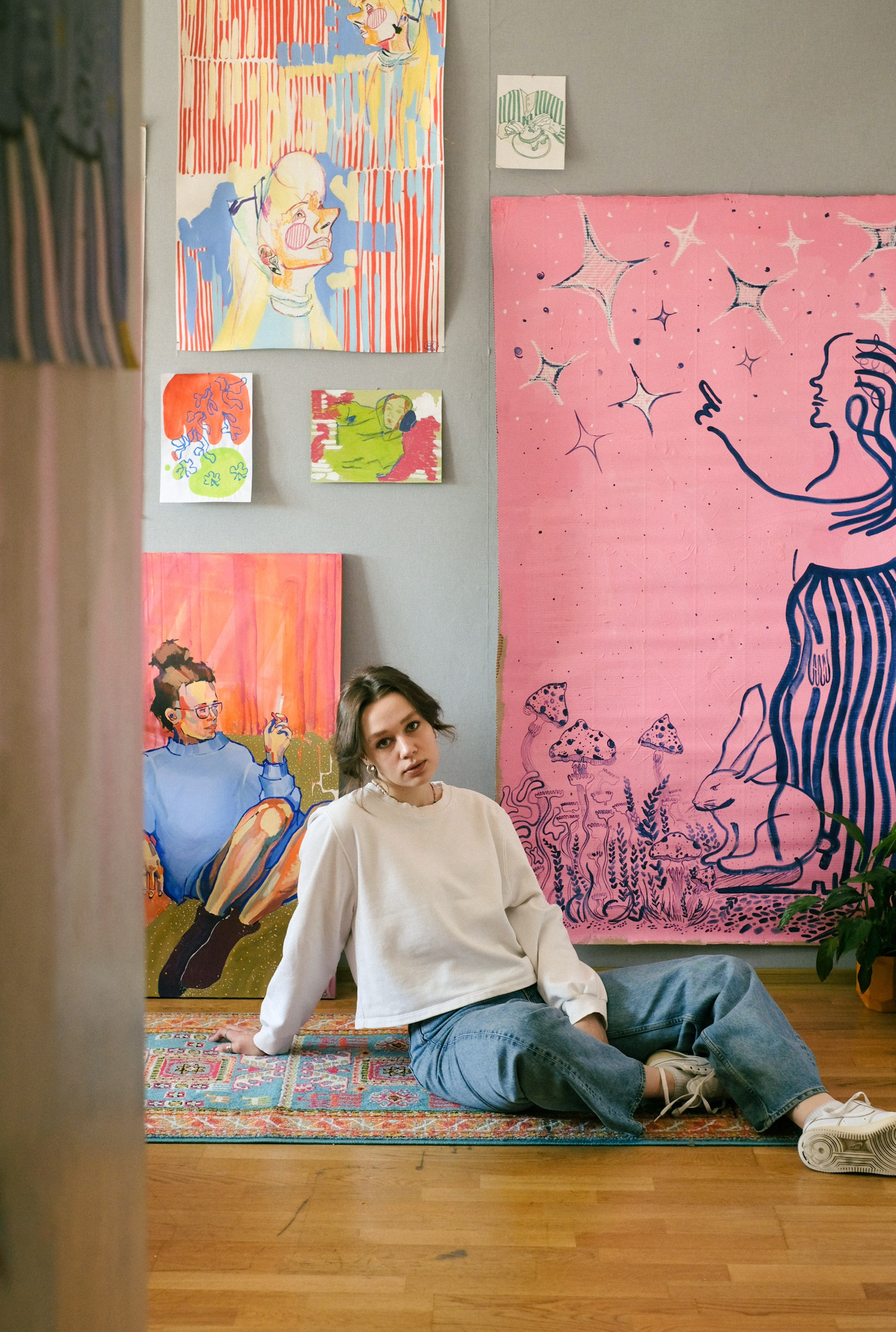 Съемка в квартире художницы. Фотограф Полина Гольдис