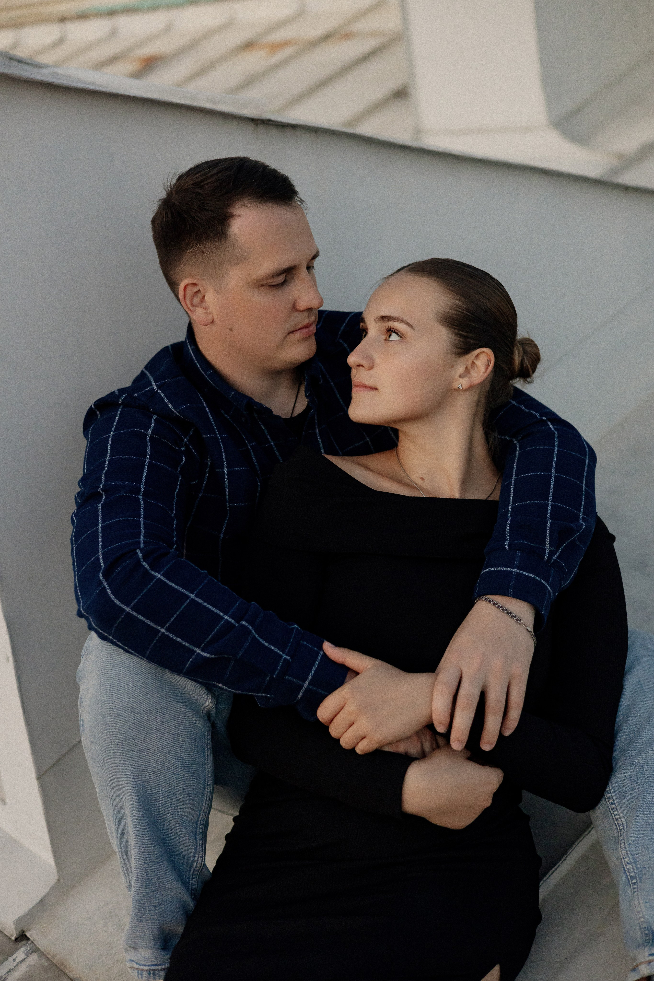 Романтика питерских крыш. Свадебный фотограф в Санкт-Петербурге Ксения Кобышева