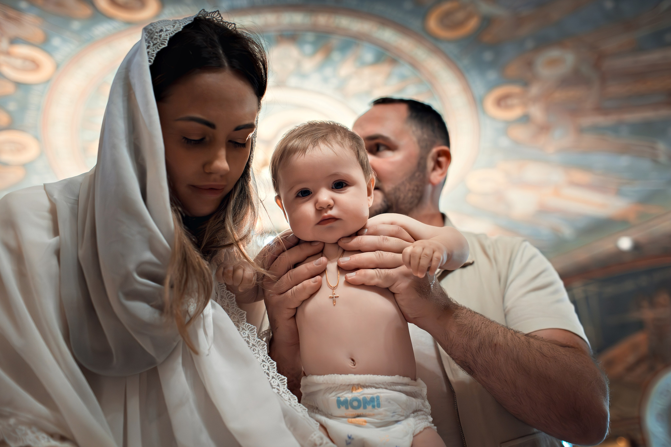 Крещение в Зачатьевском Монастыре. Профессиональный фотограф в Москве и Мо Мария Шантарёва