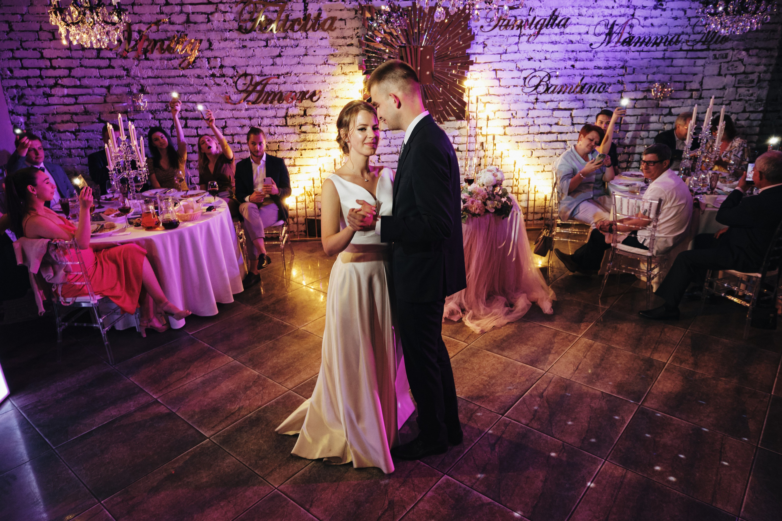 Съемка свадебного банкета в Санкт-Петербурге