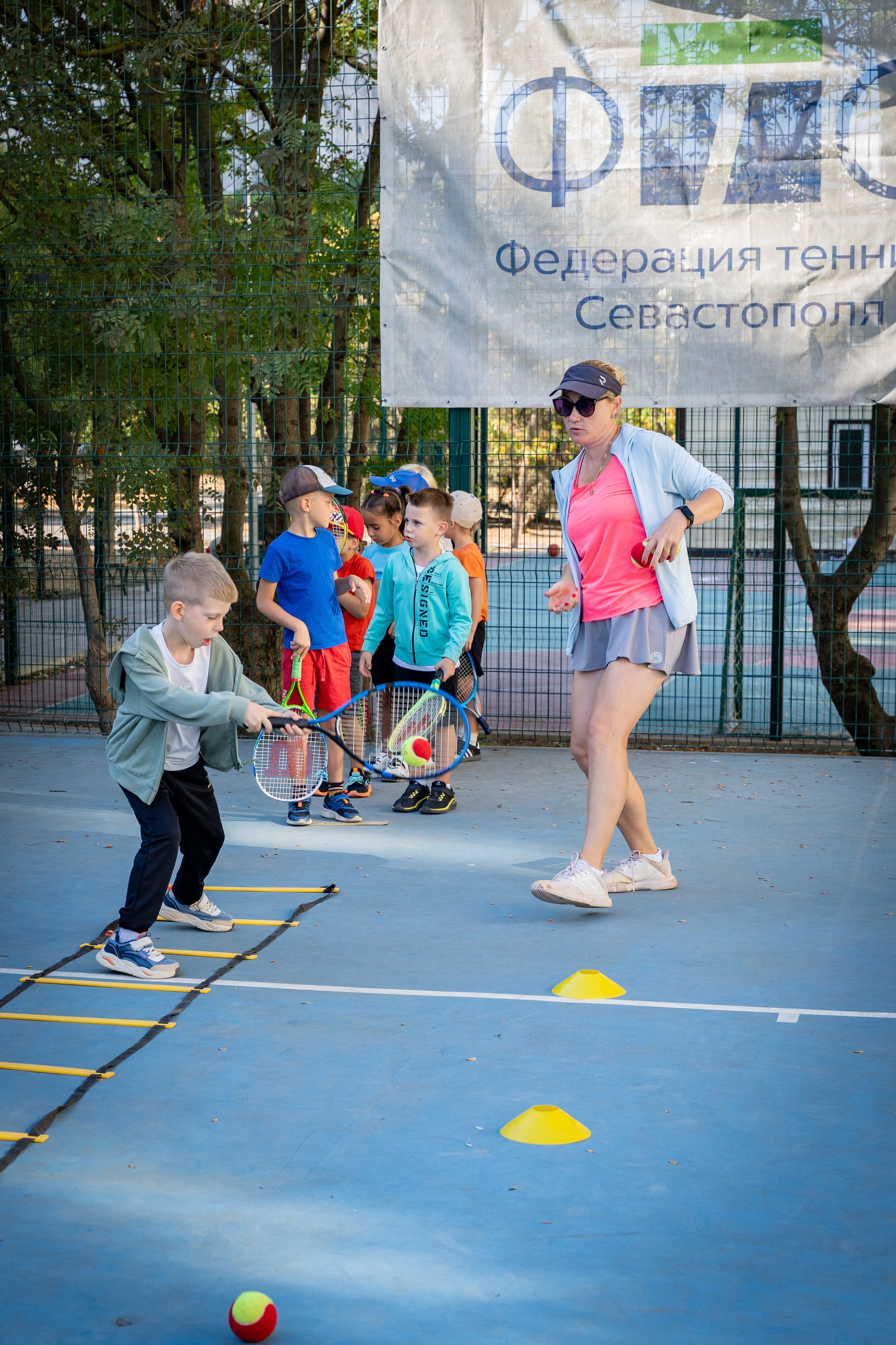 Федерация тенниса Севастополь. Малыши. Анастасия Дунаева. Фотограф в Севастополе