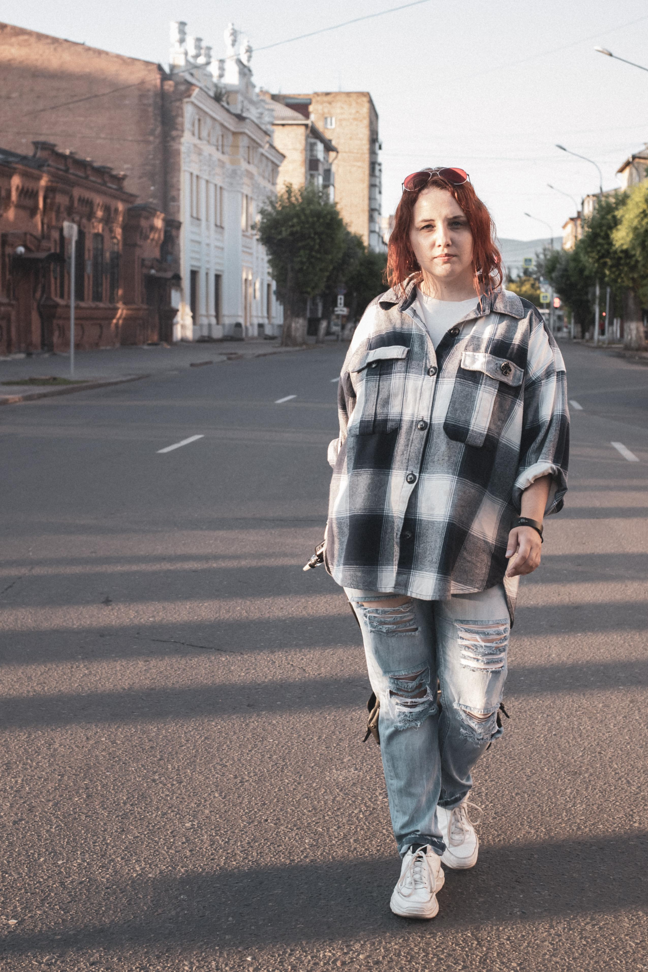 Ксения. Город на рассвете. Фотограф в Красноярске Оксана Корчагина