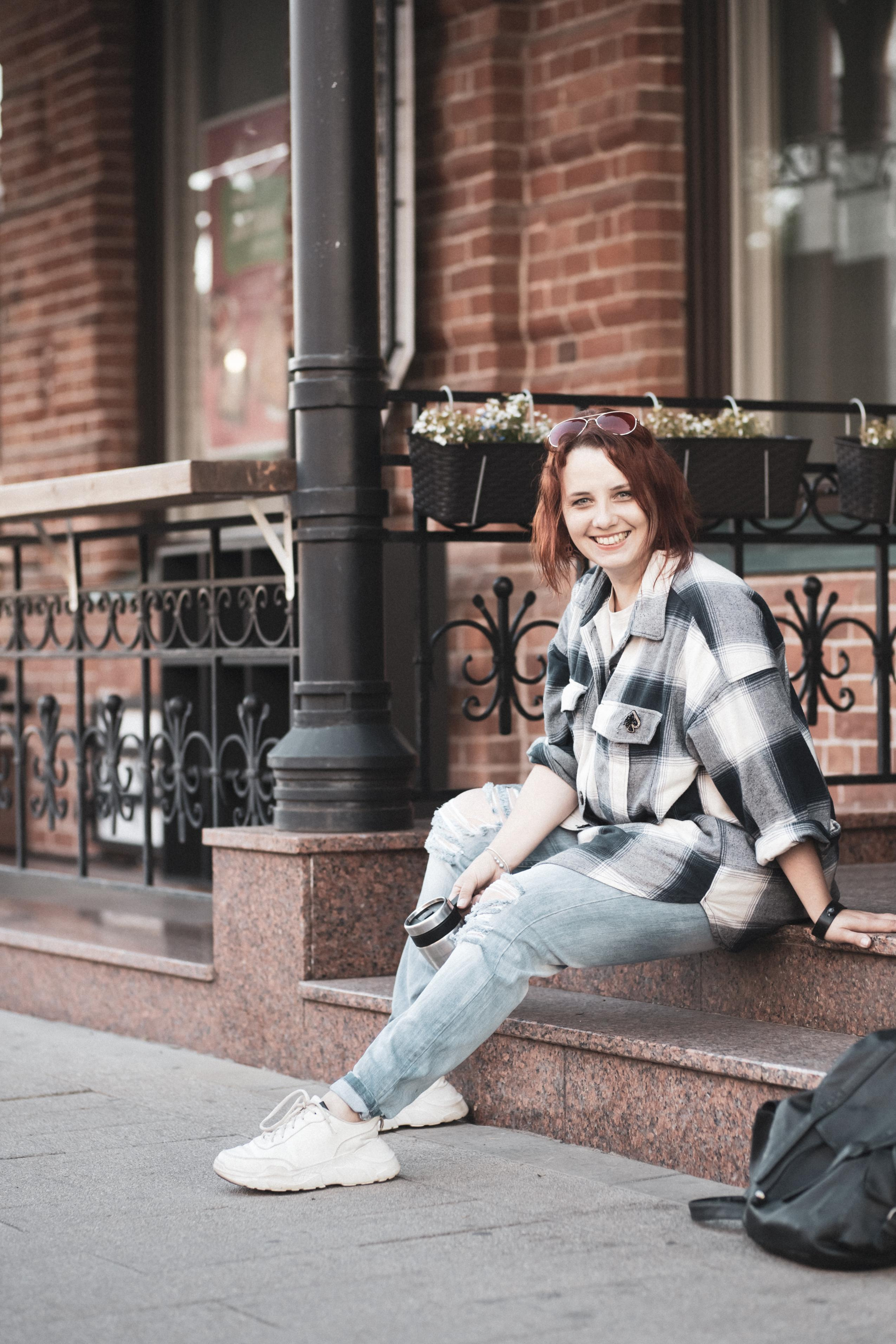 Ксения. Город на рассвете. Фотограф в Красноярске Оксана Корчагина