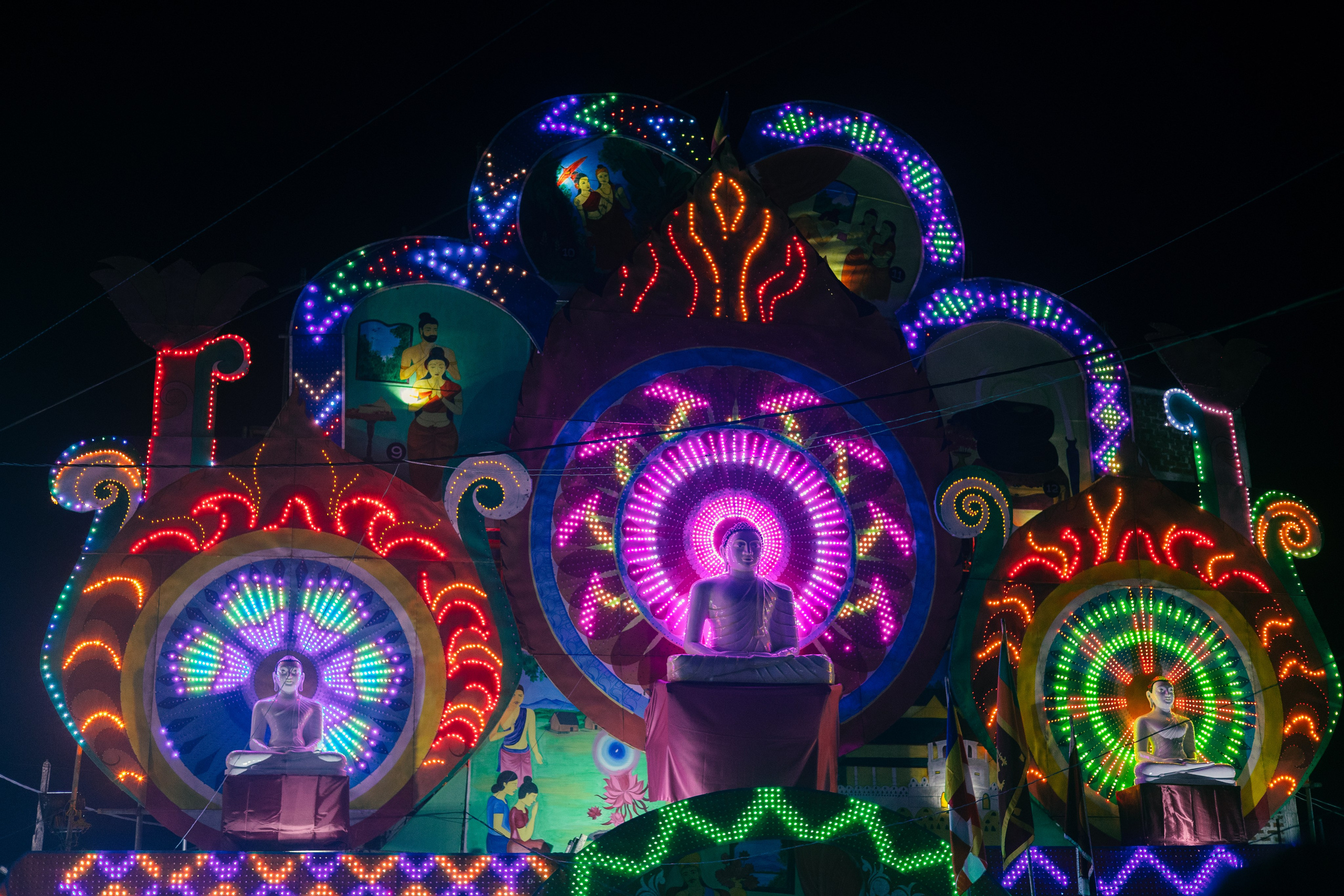 Vesak Poya 2023. Photographer Sonkina Tatiana (Tanya Ash)