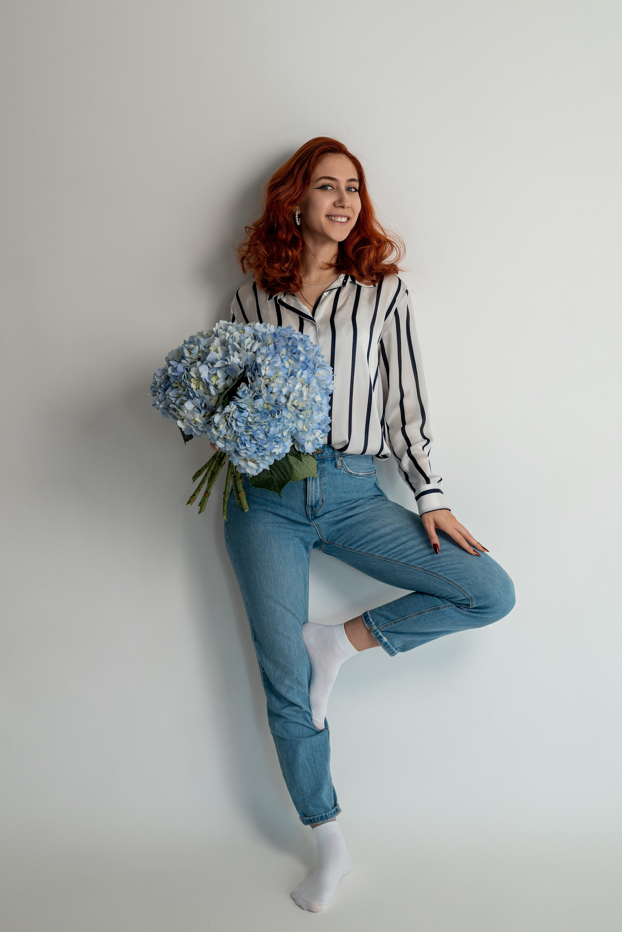 Фотопроект с голубыми гортензиями. Фотограф в городе Салават