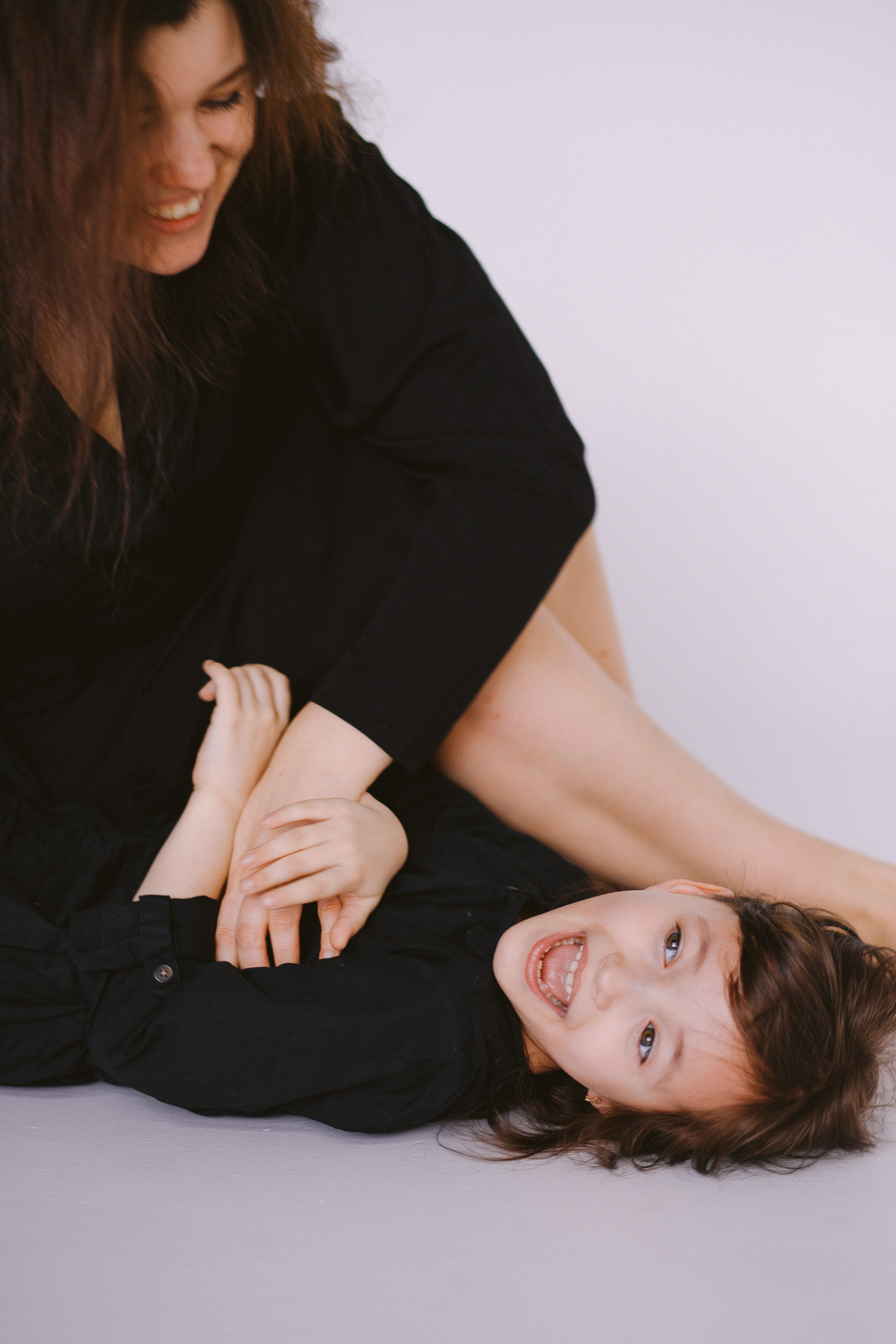 Лера с мамой, папой и Бусей