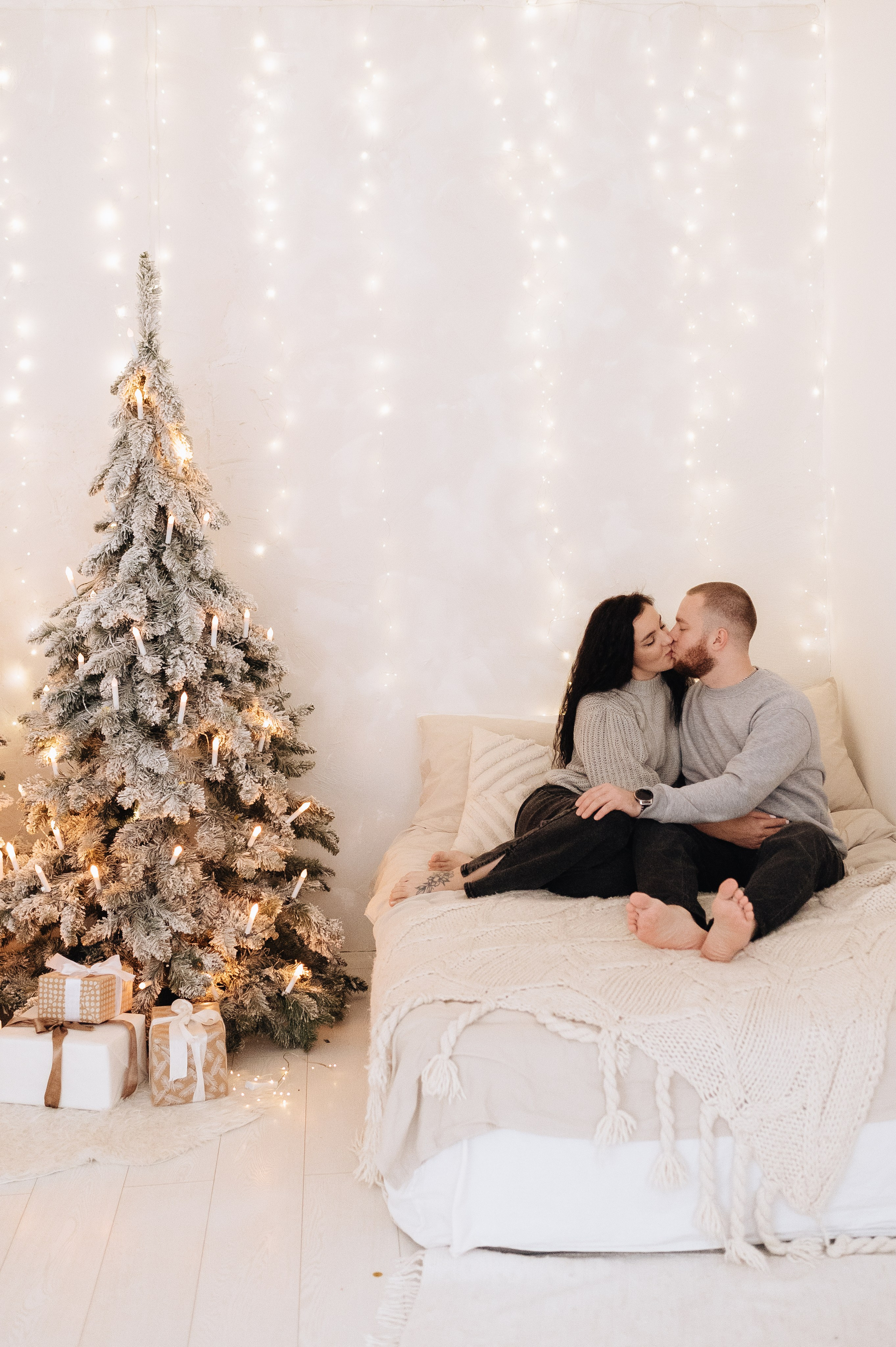 Семейная новогодняя фотосессия Алихана, Кати и Тимура. Фотограф в Москве и Московской области Таня Яблочкина