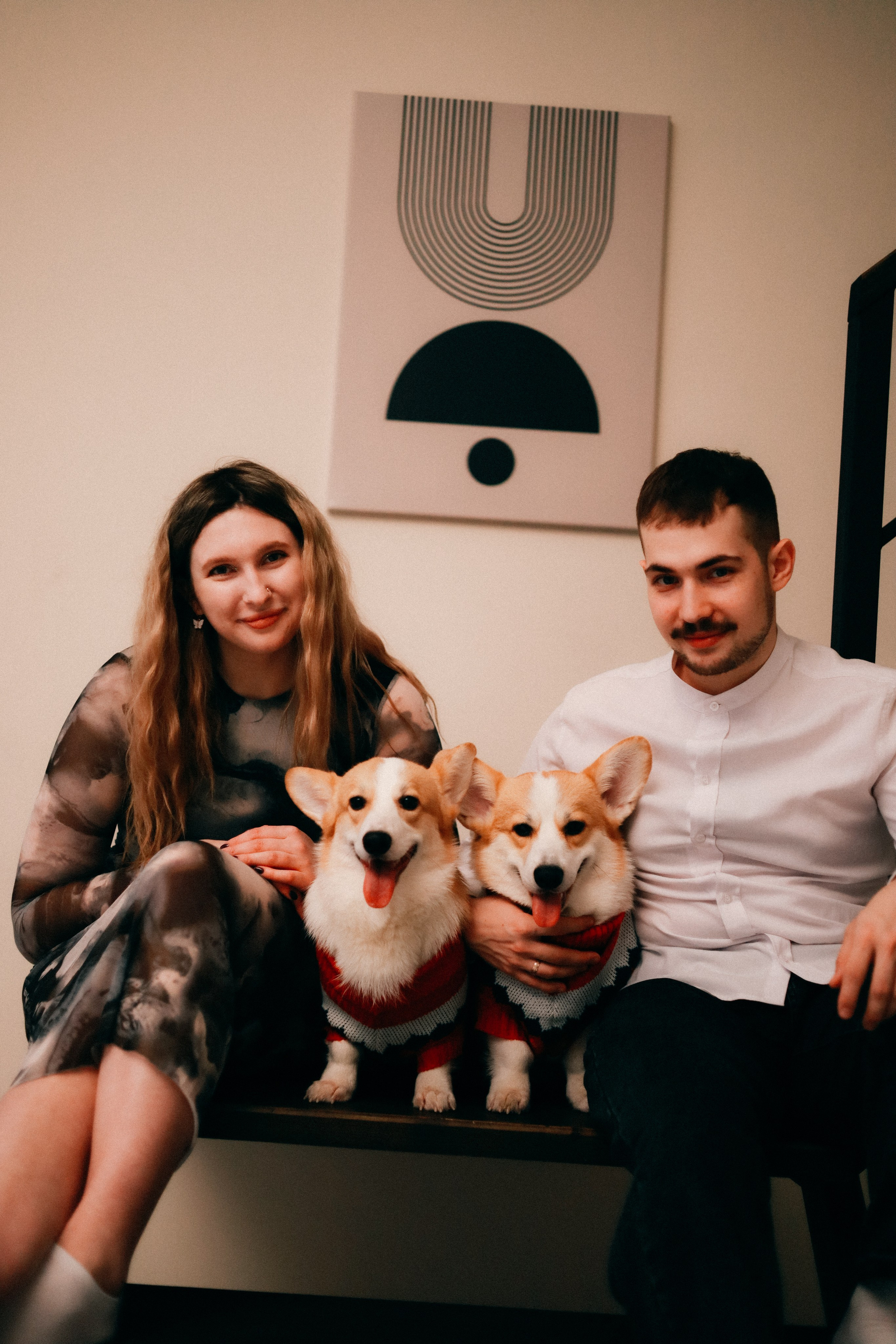 Оля, Антон и сыновья. Фотограф София Комкина