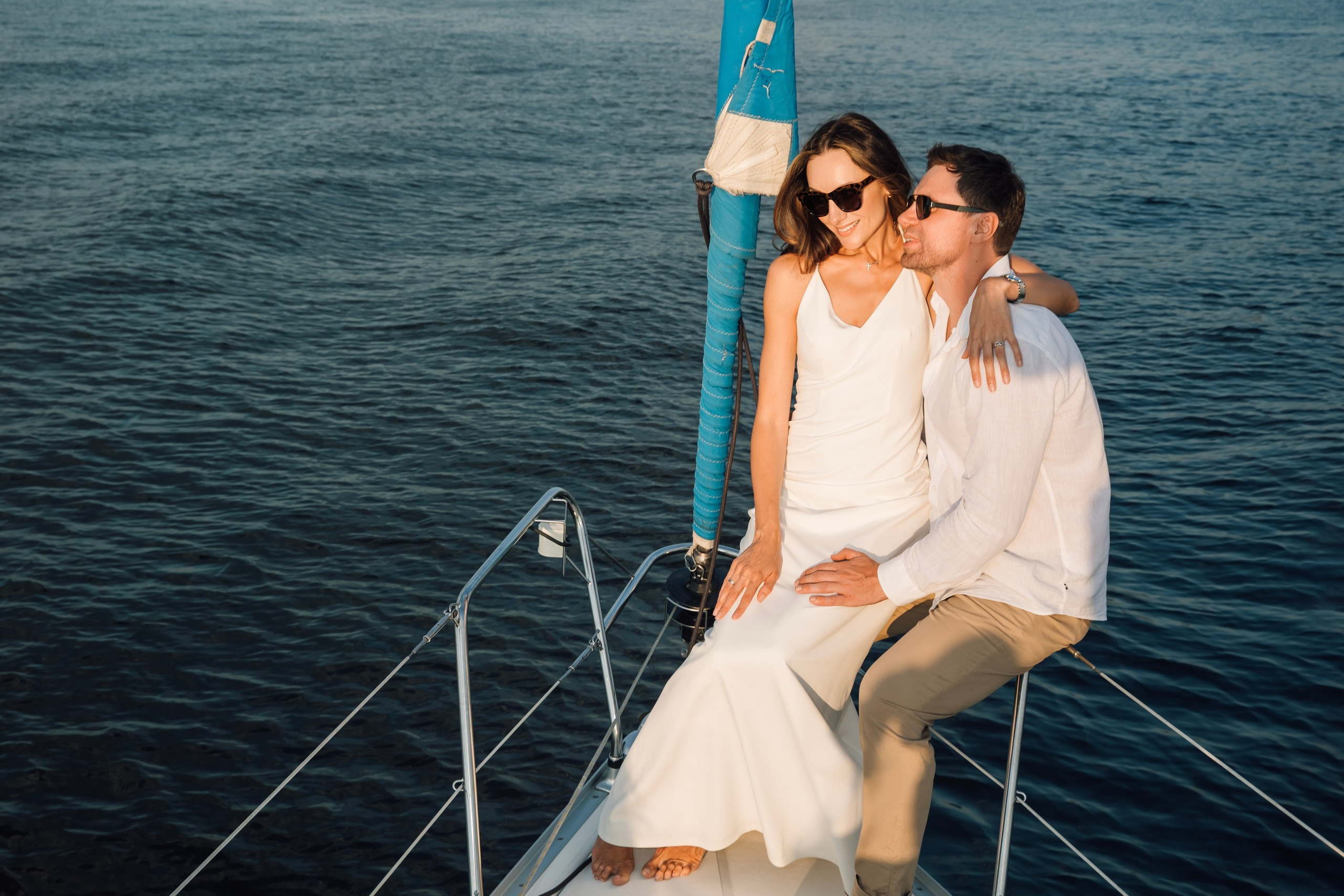 Марина и Сергей, свадьба на яхте. Свадебный и семейный фотограф в Москве Евгения Лисина