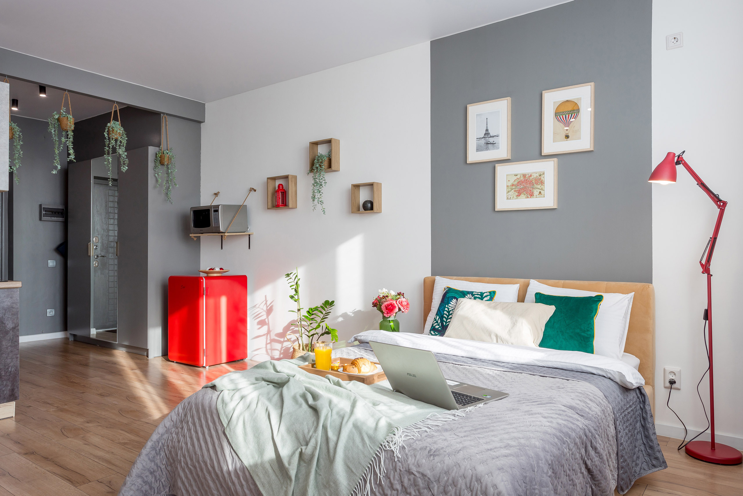 Светлая квартира-студия. Интерьерный фотограф Краснодар: профессионально по доступным ценам