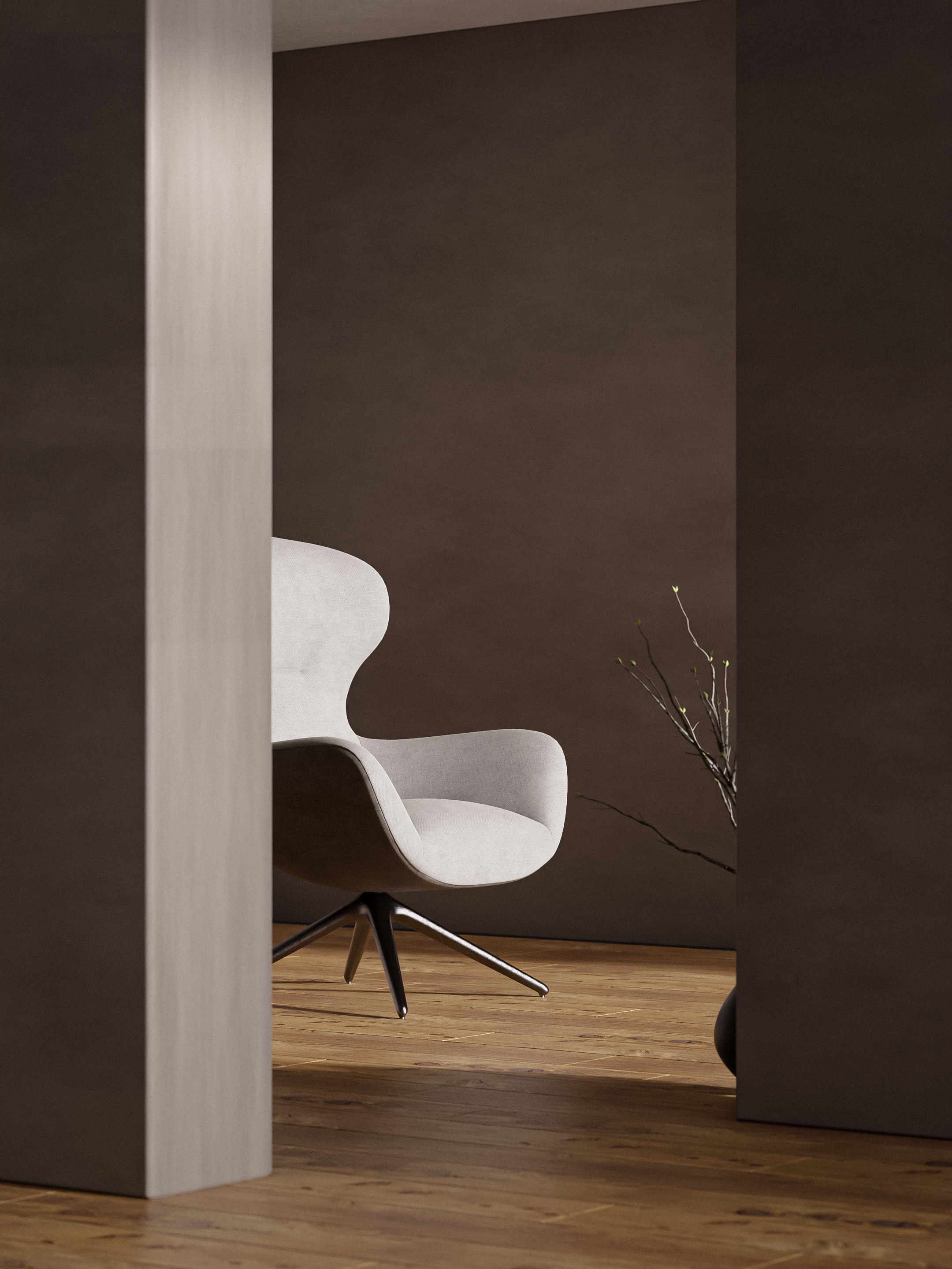 Визуализация, предметная визуализация, мебель, визуализация, вдохновение, интерьер, визуализация, минмализм, ODS