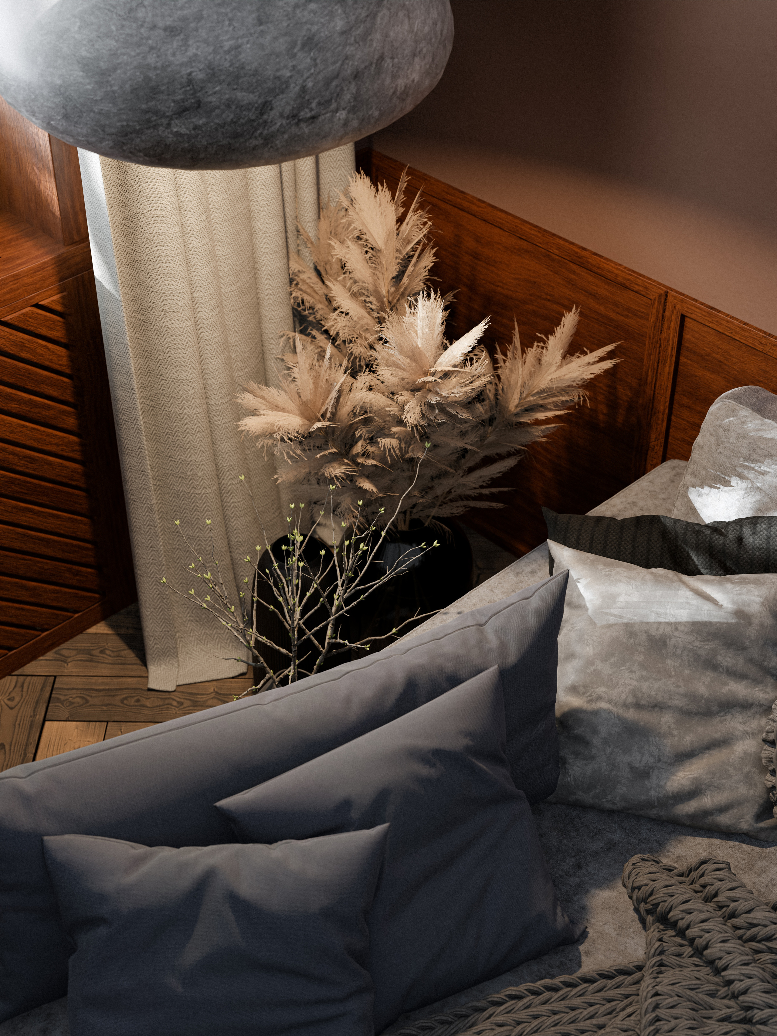 Визуализация, квартира, ЖК Событие, вдохновение, интерьер, визуализация, спальня, минмализм, ODS