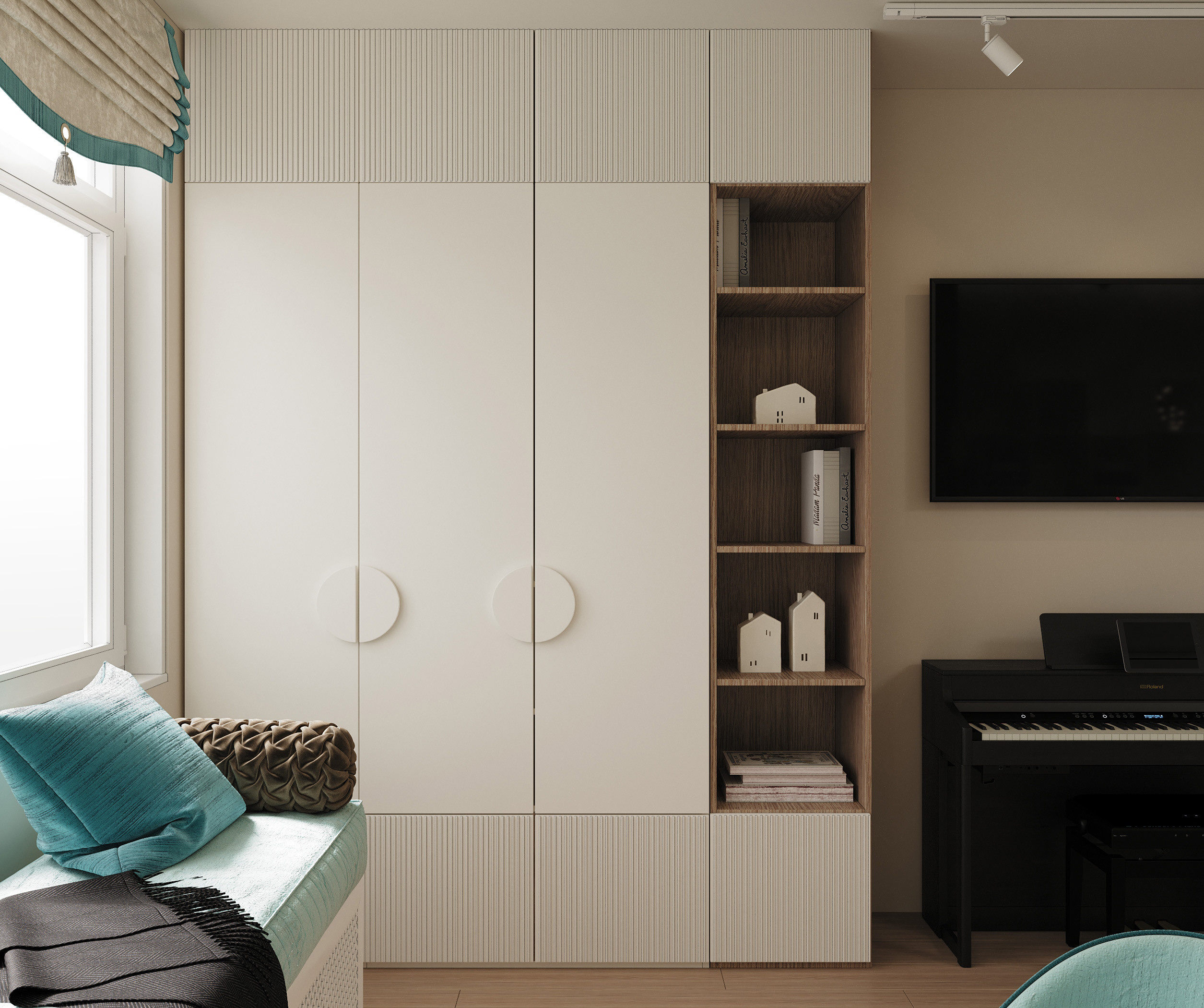 Визуализация, ЖК Седьмой Континент, вдохновение, интерьер, визуализация, детская, ODS